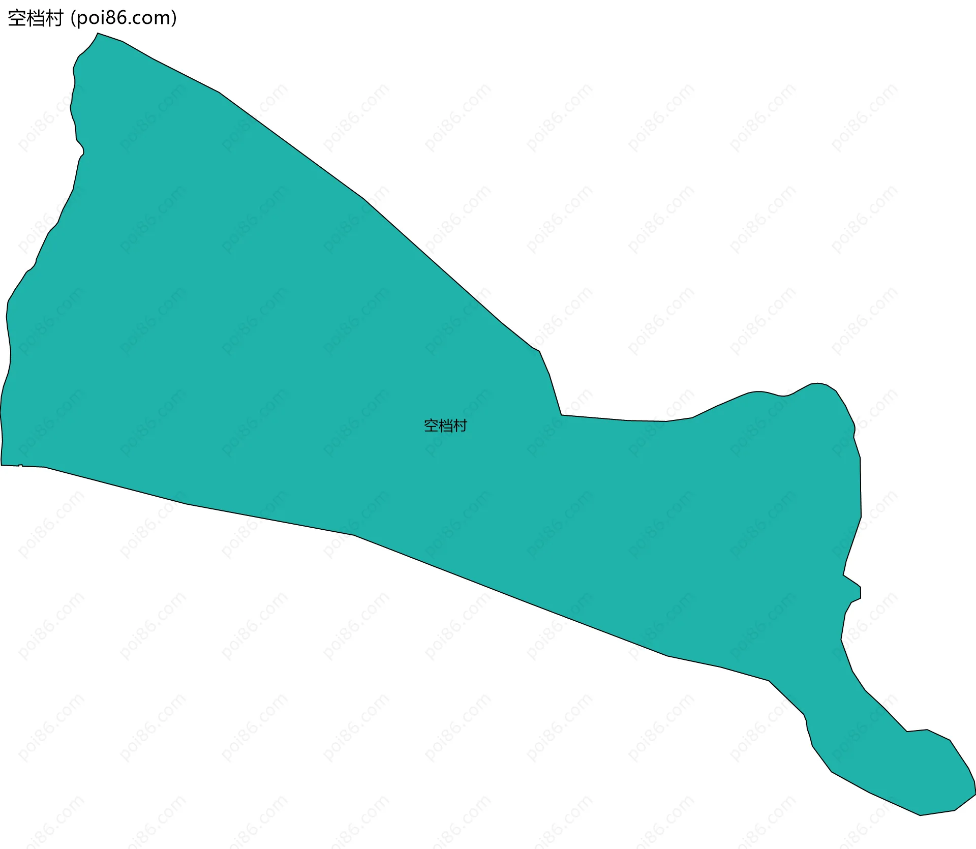 空档村边界地图