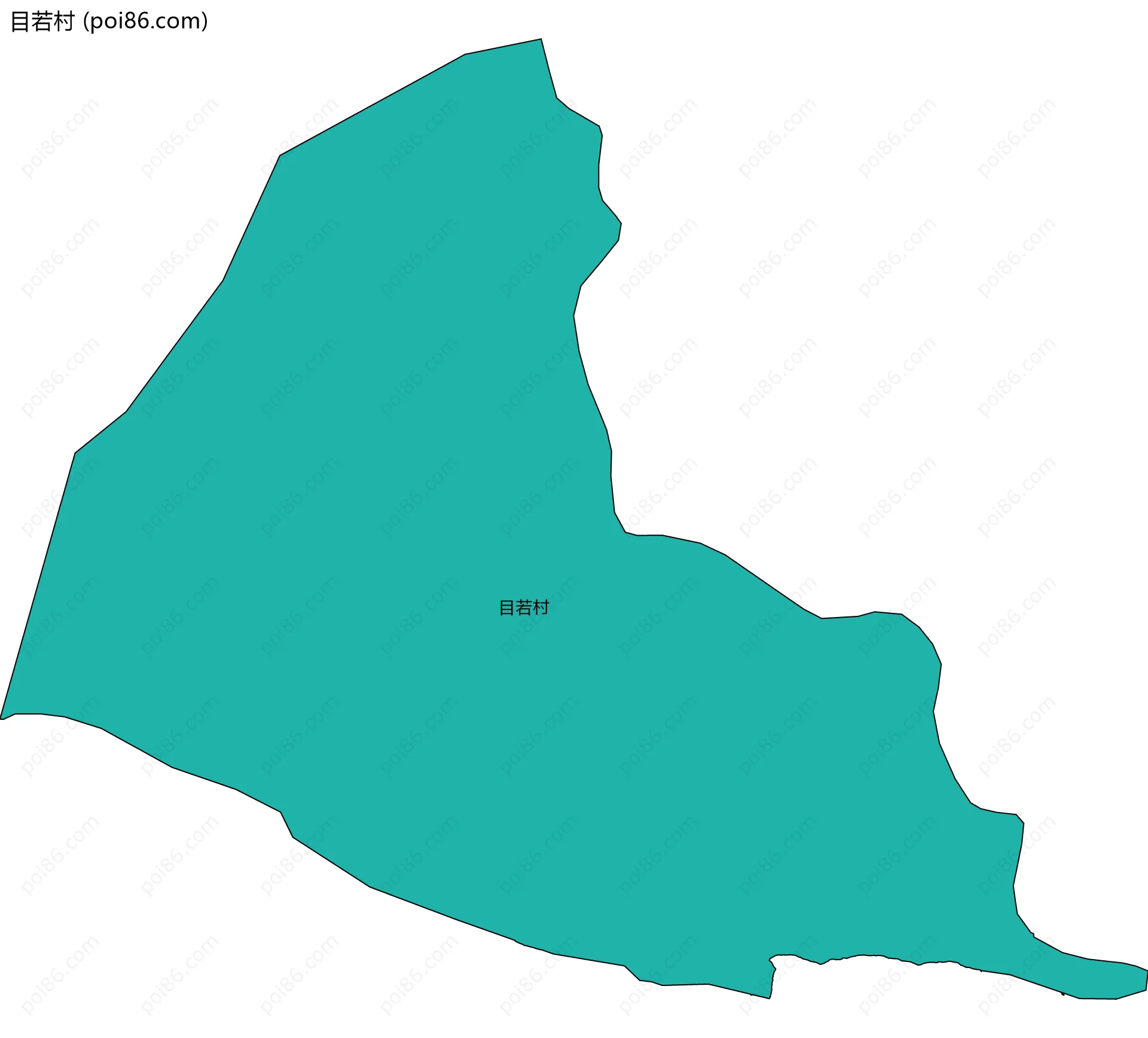 目若村边界地图