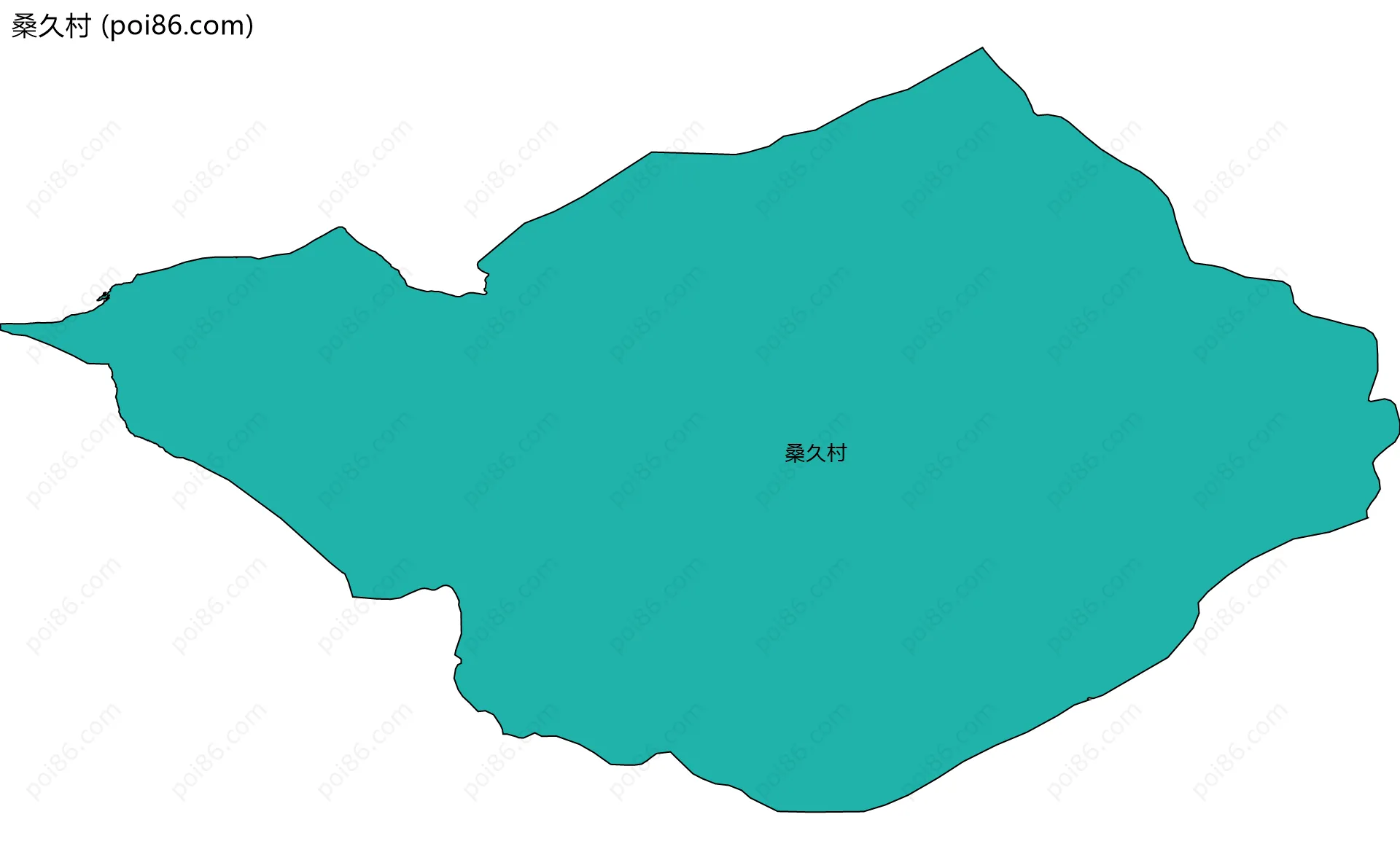 桑久村边界地图