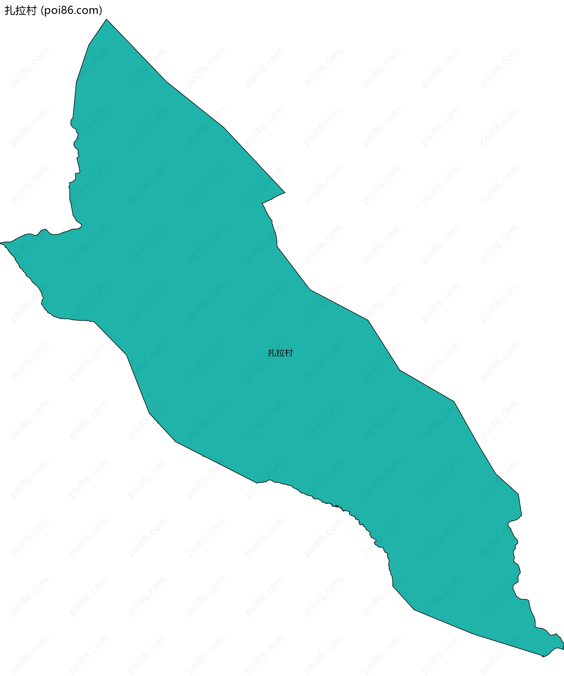 扎拉村边界地图