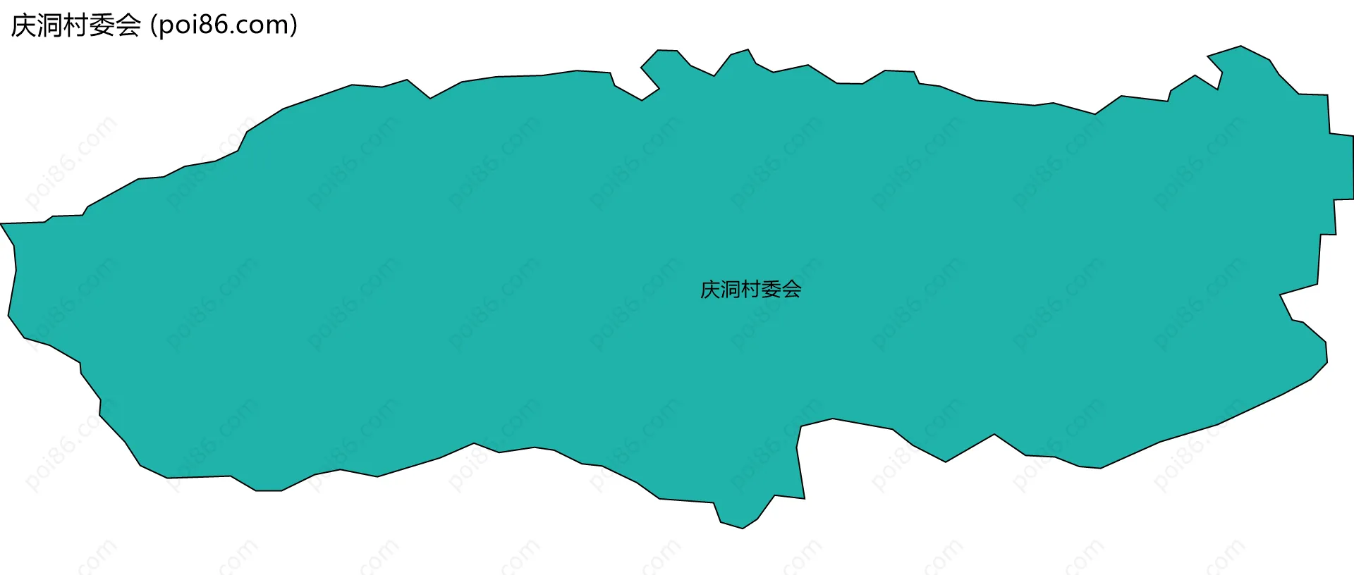 庆洞村委会边界地图