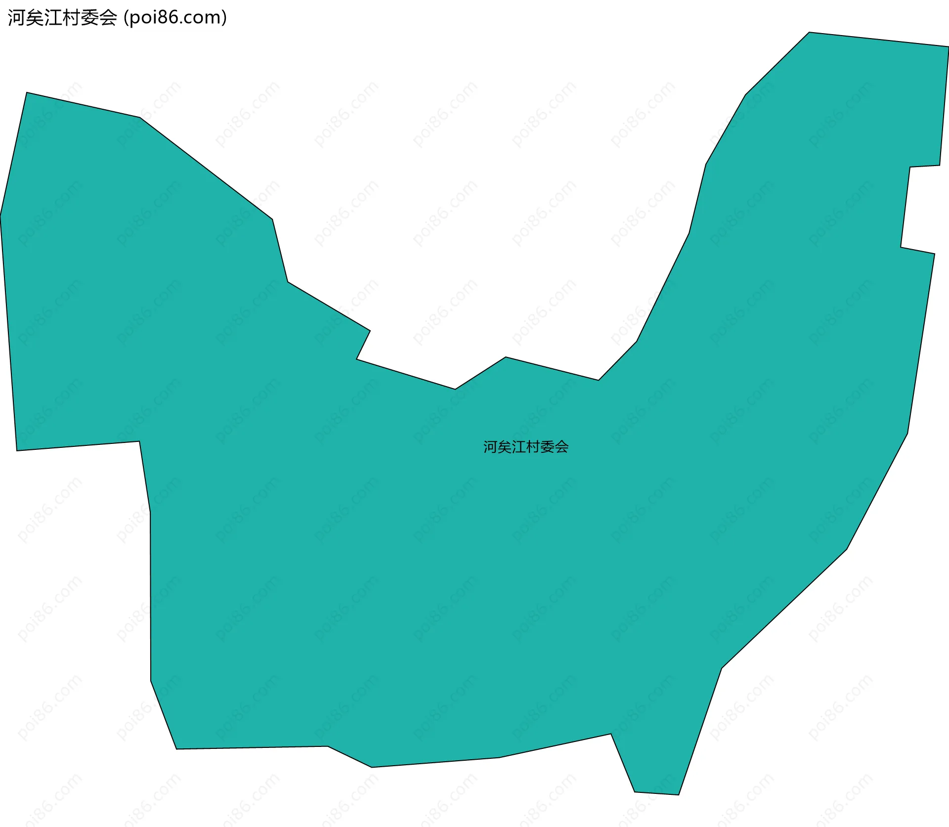 河矣江村委会边界地图