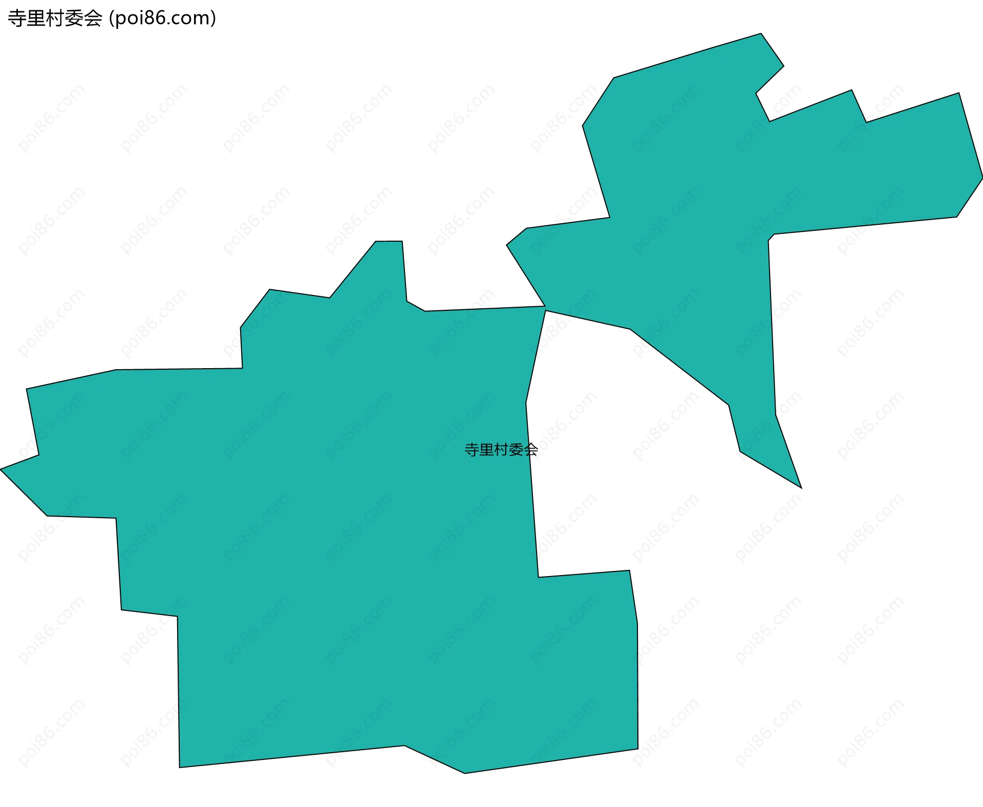 寺里村委会边界地图