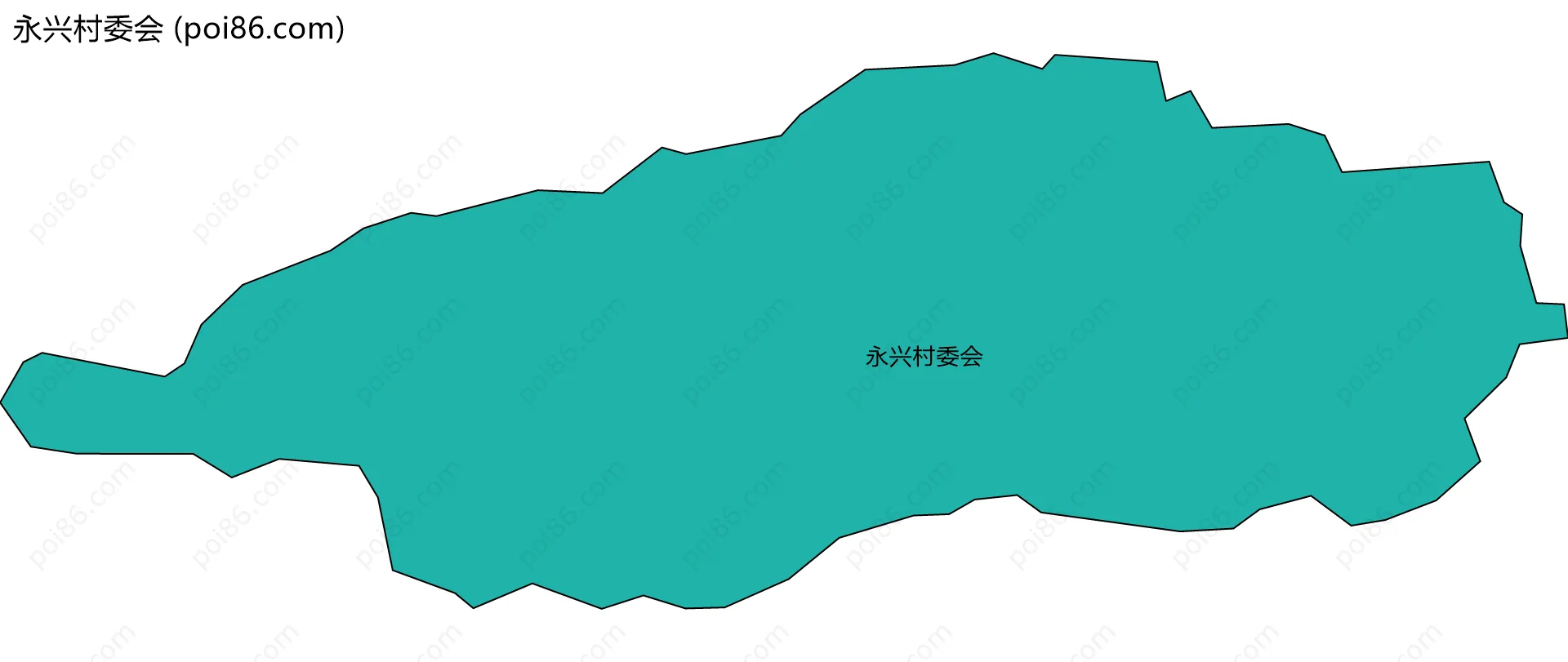 永兴村委会边界地图