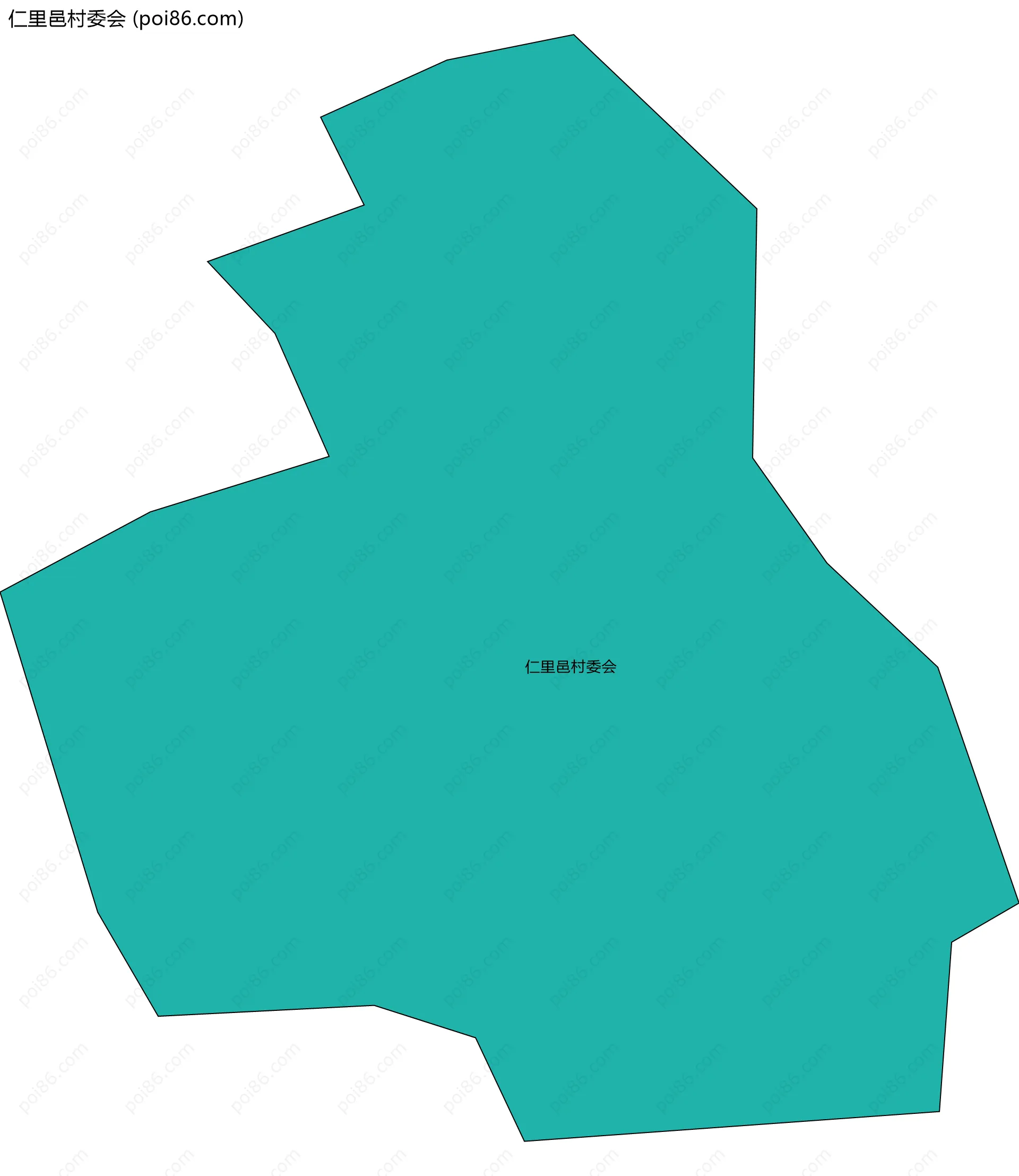 仁里邑村委会边界地图