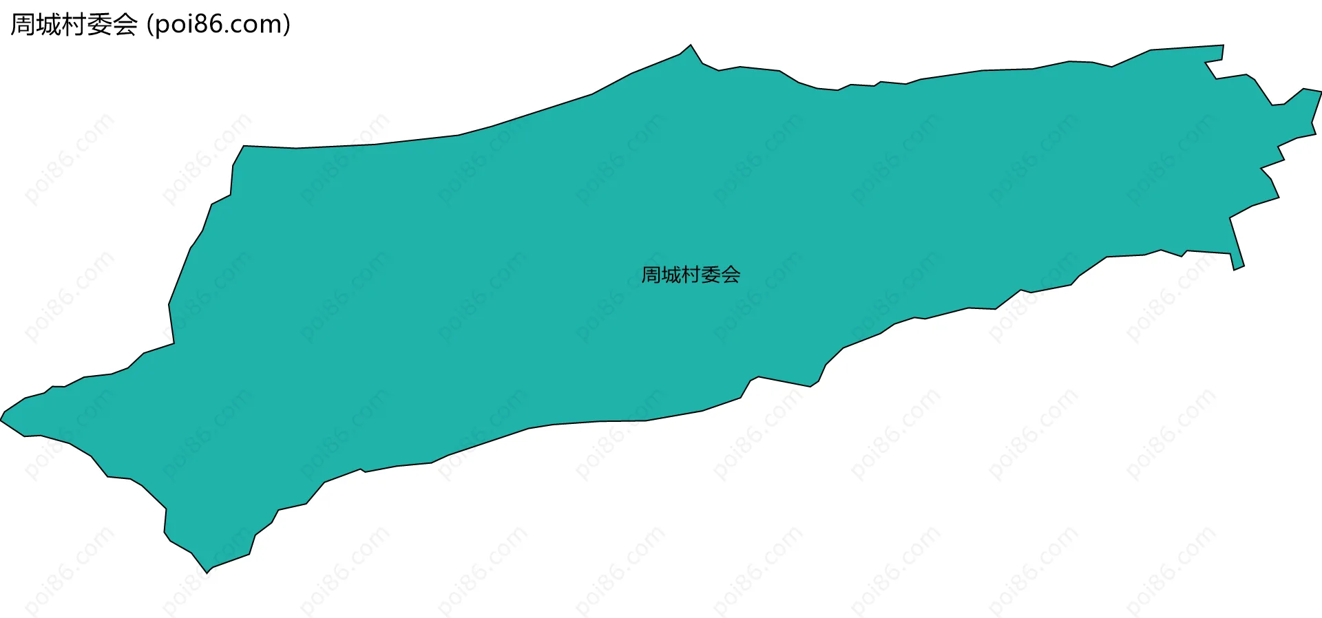 周城村委会边界地图