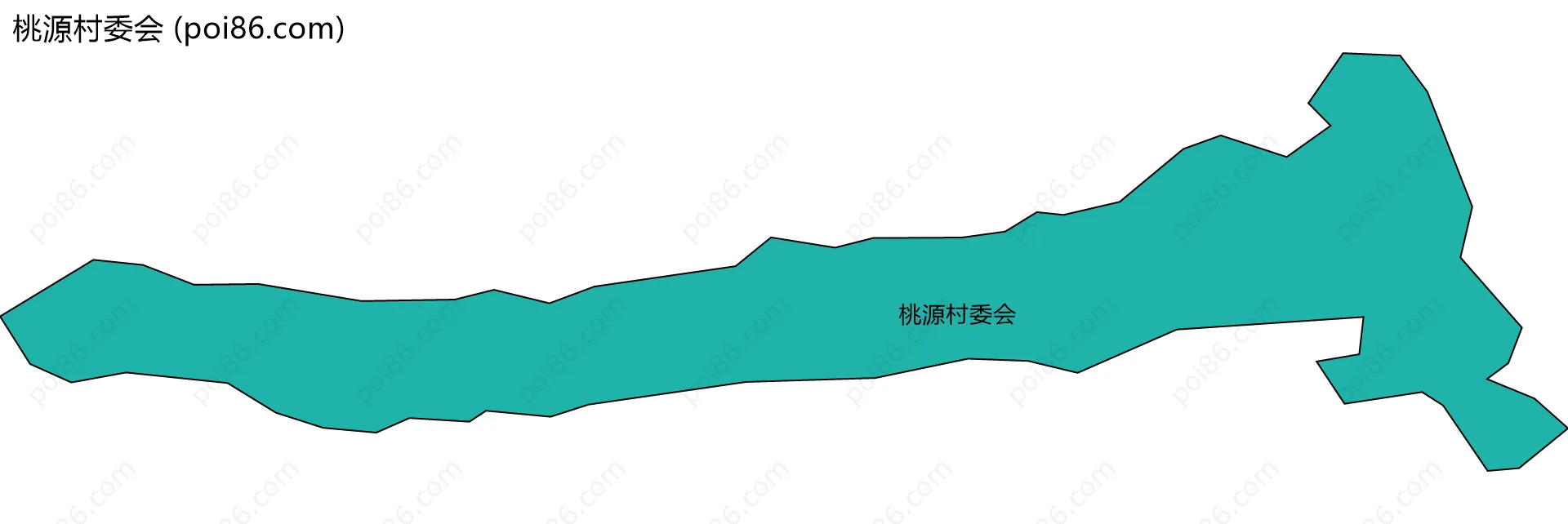 桃源村委会边界地图