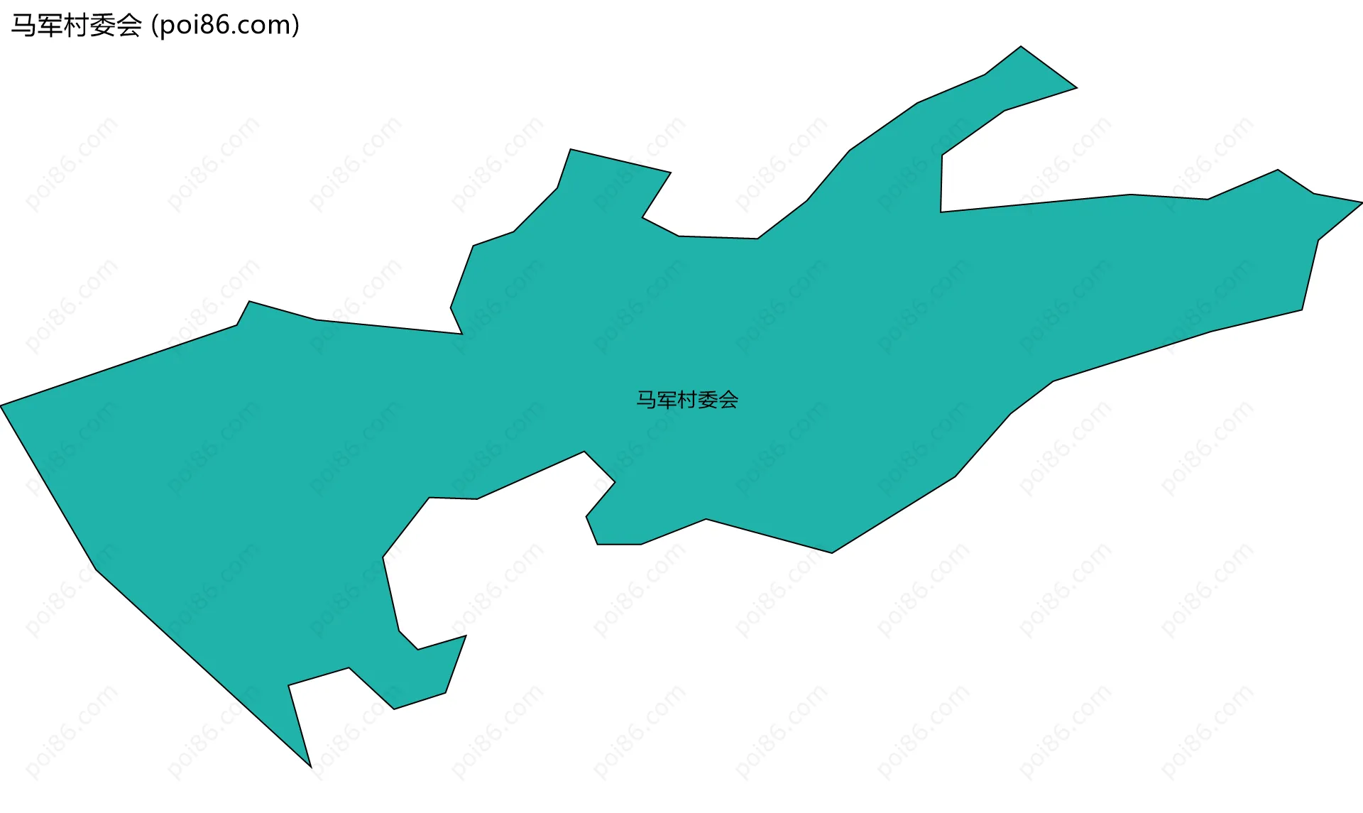 马军村委会边界地图