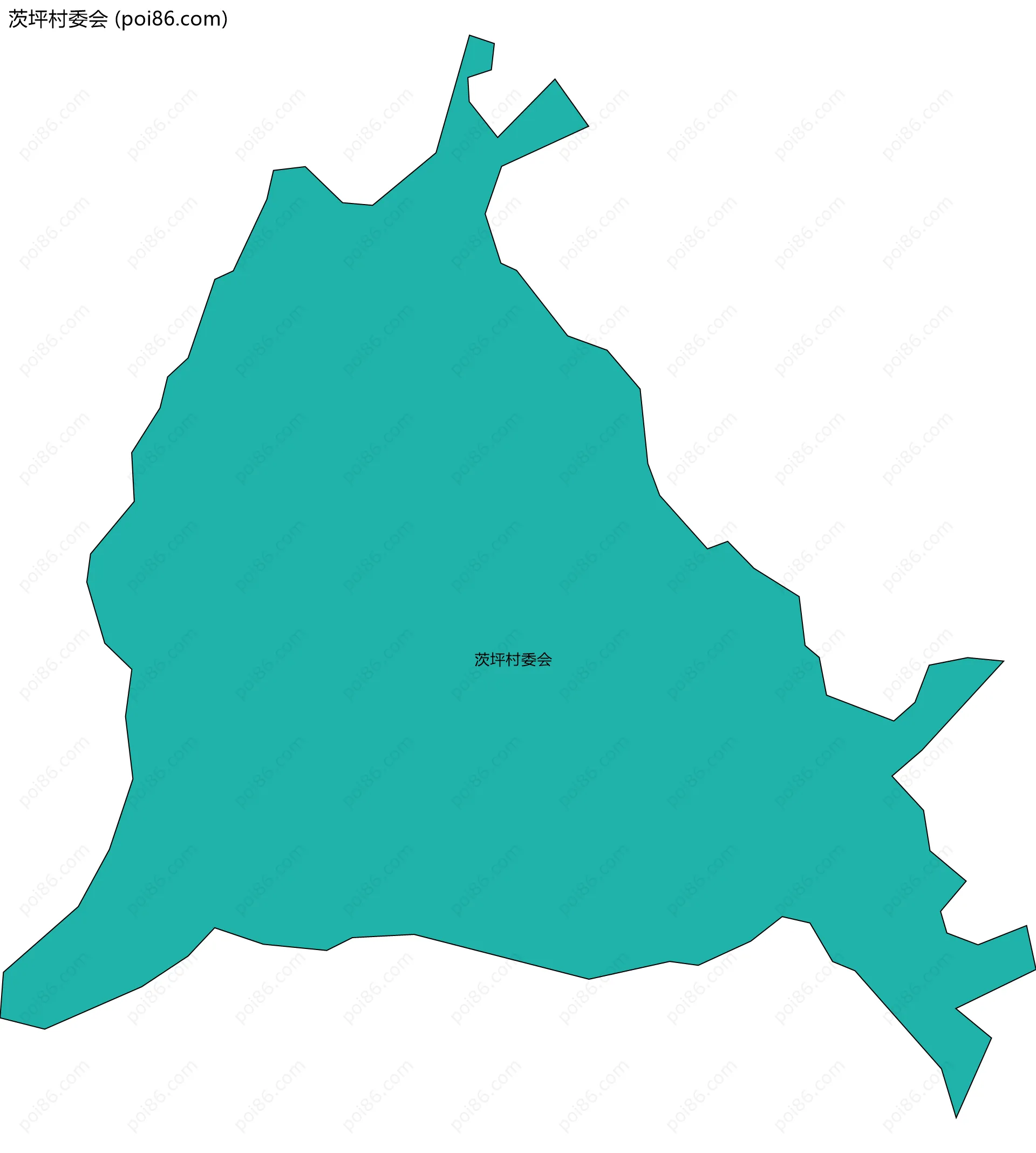 茨坪村委会边界地图