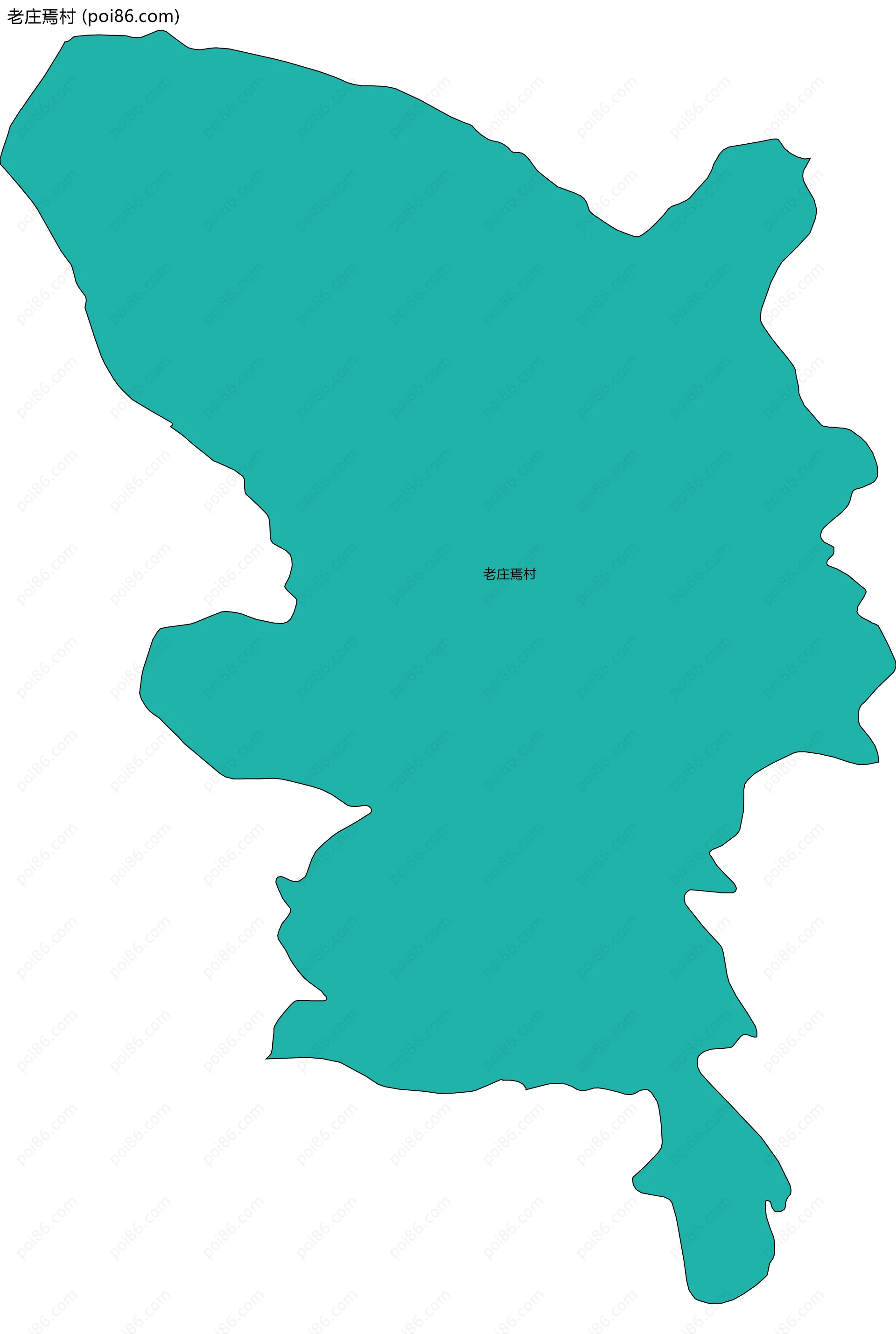 老庄焉村边界地图