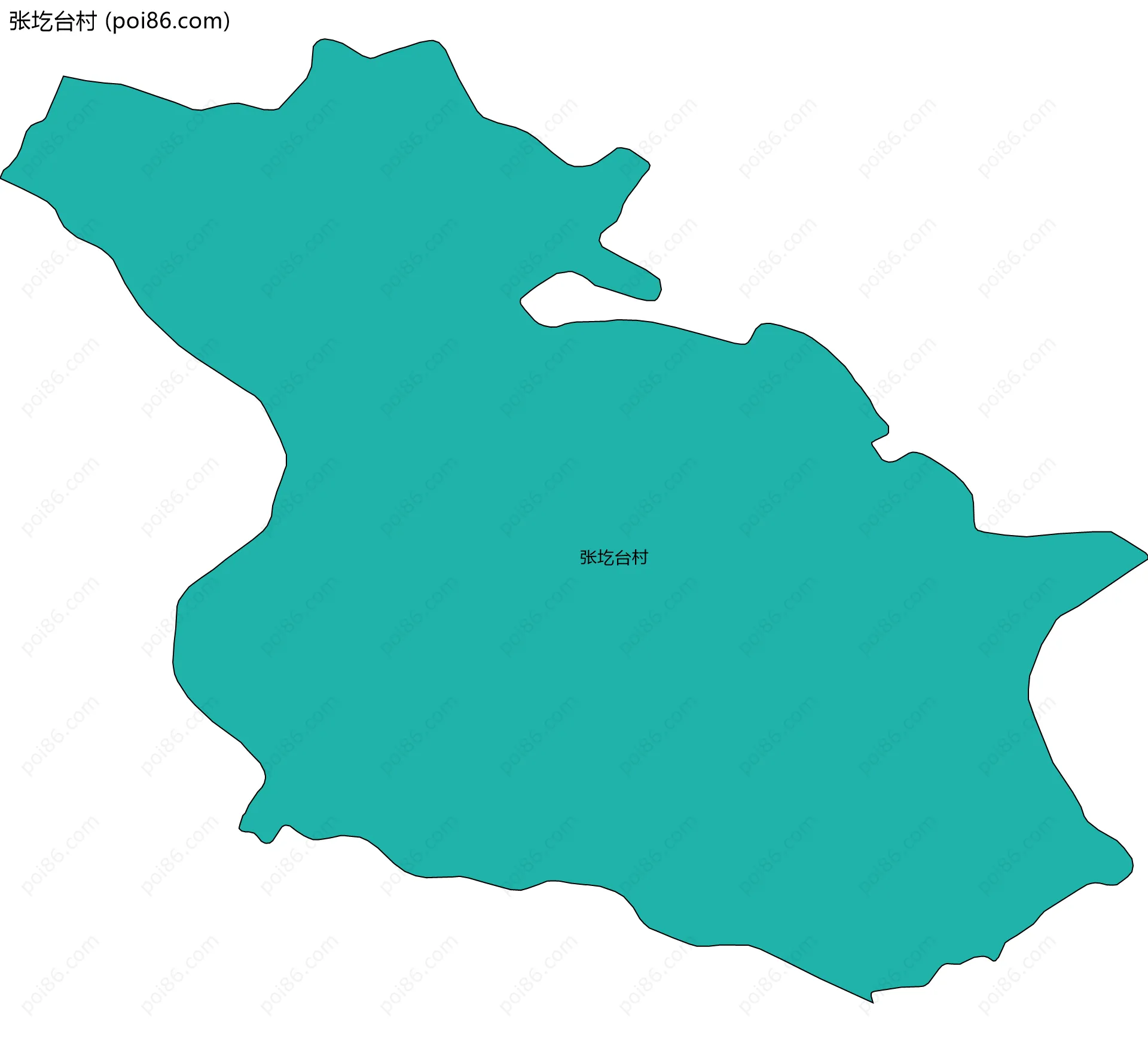 张圪台村边界地图