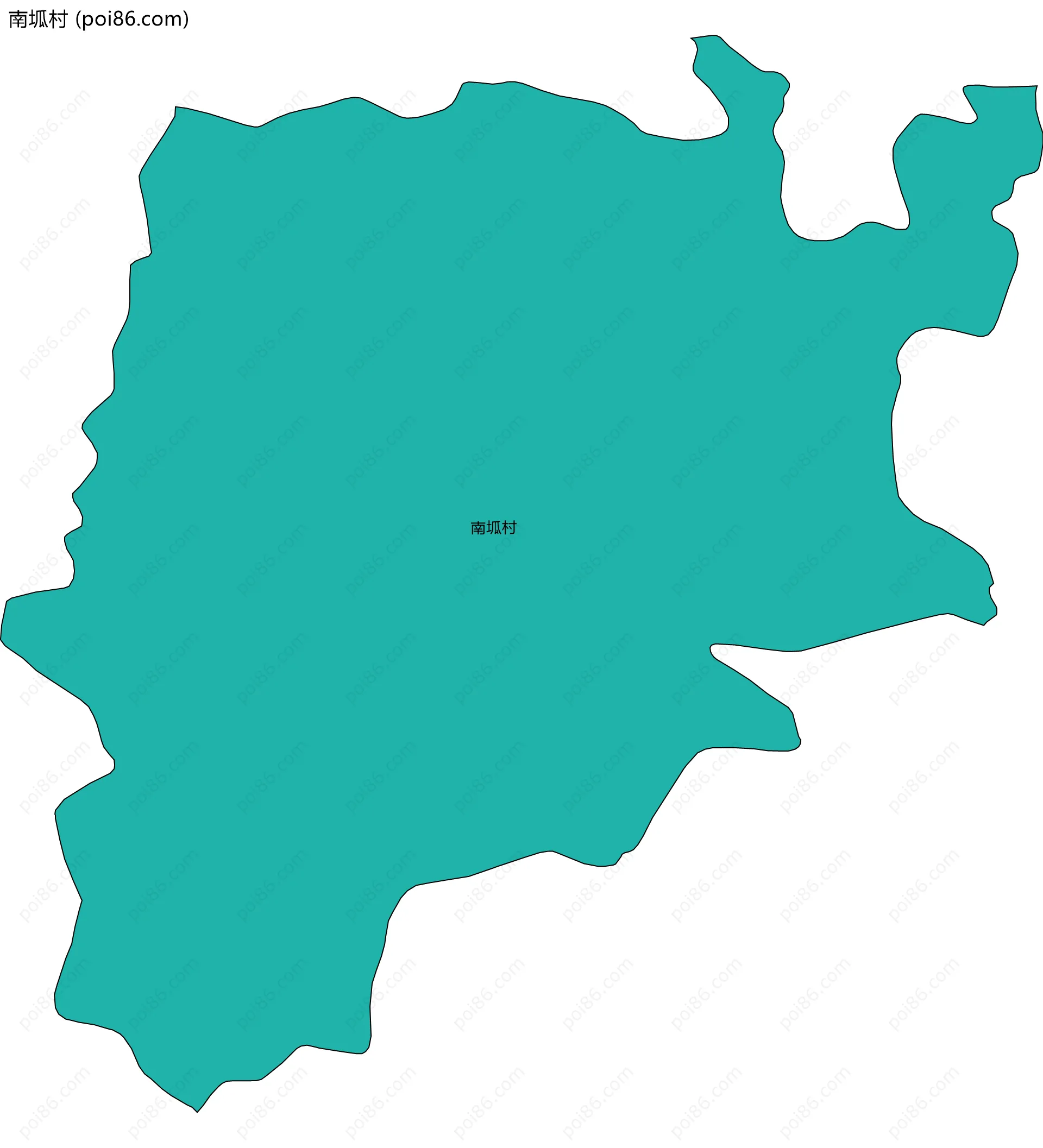 南坬村边界地图