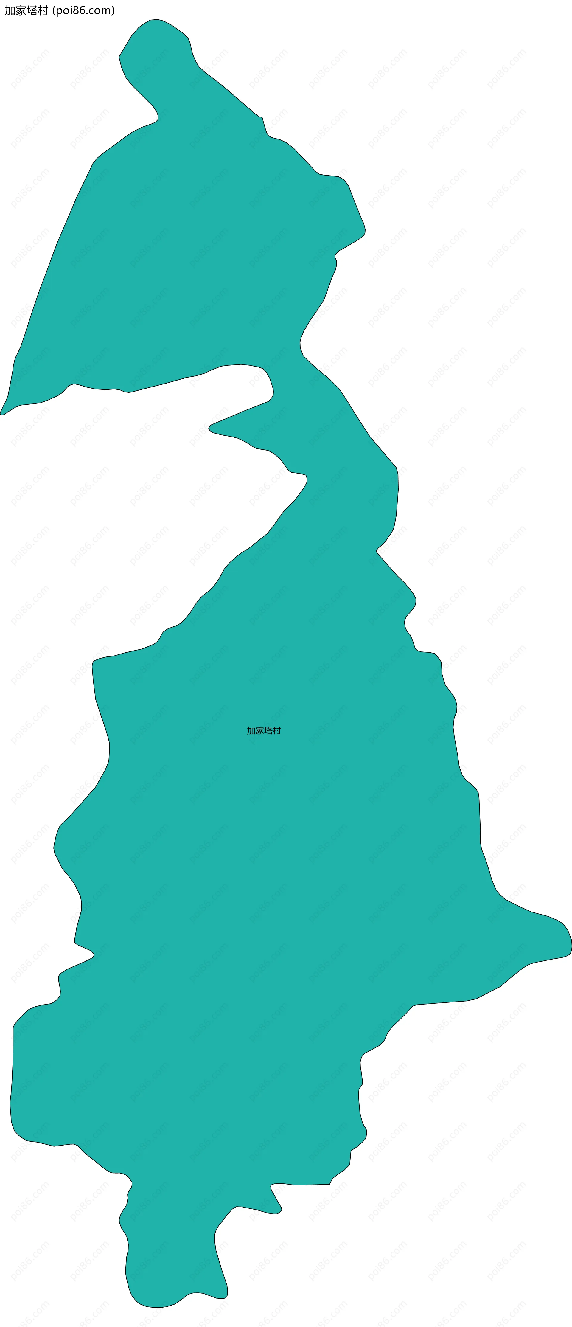 加家塔村边界地图