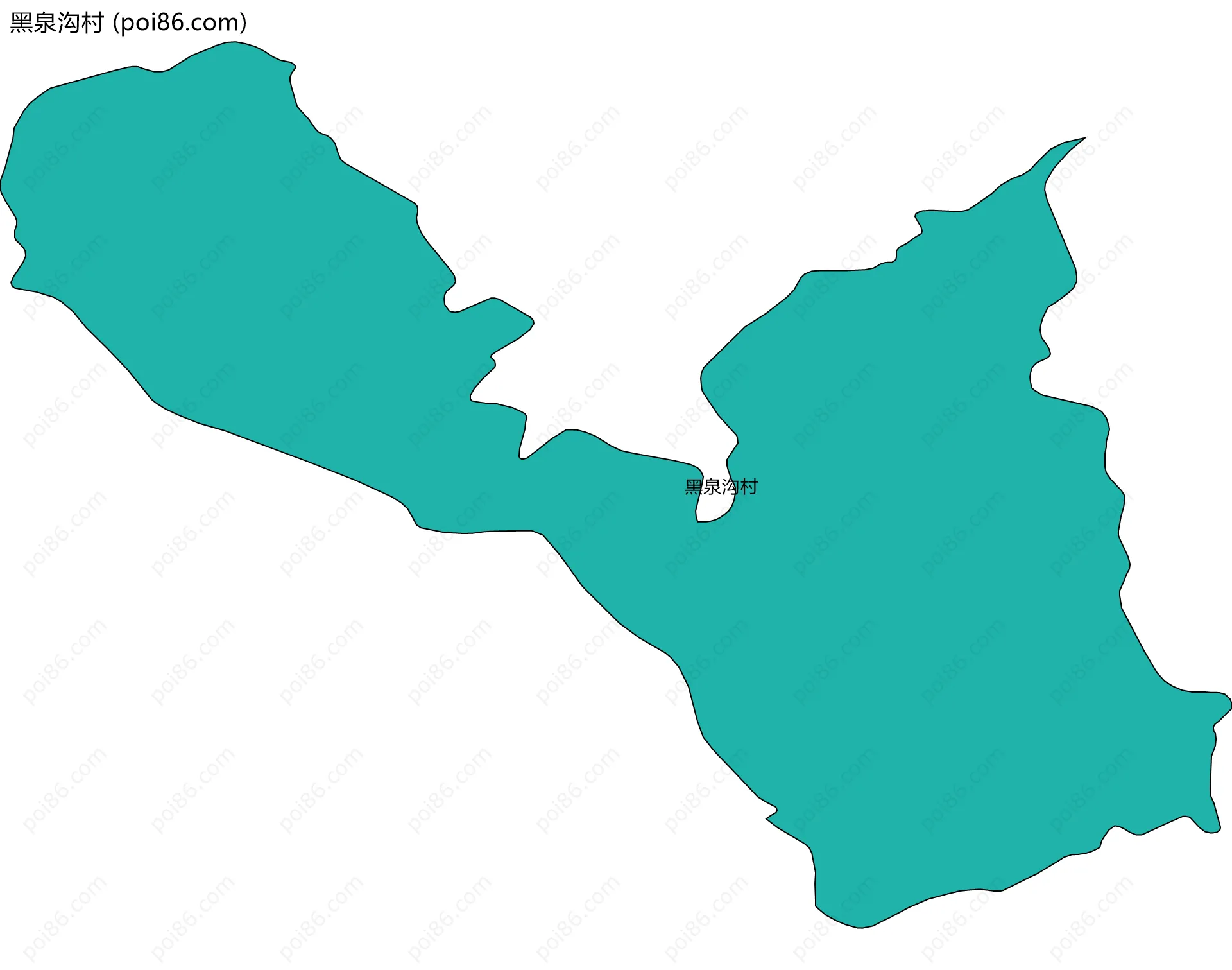 黑泉沟村边界地图
