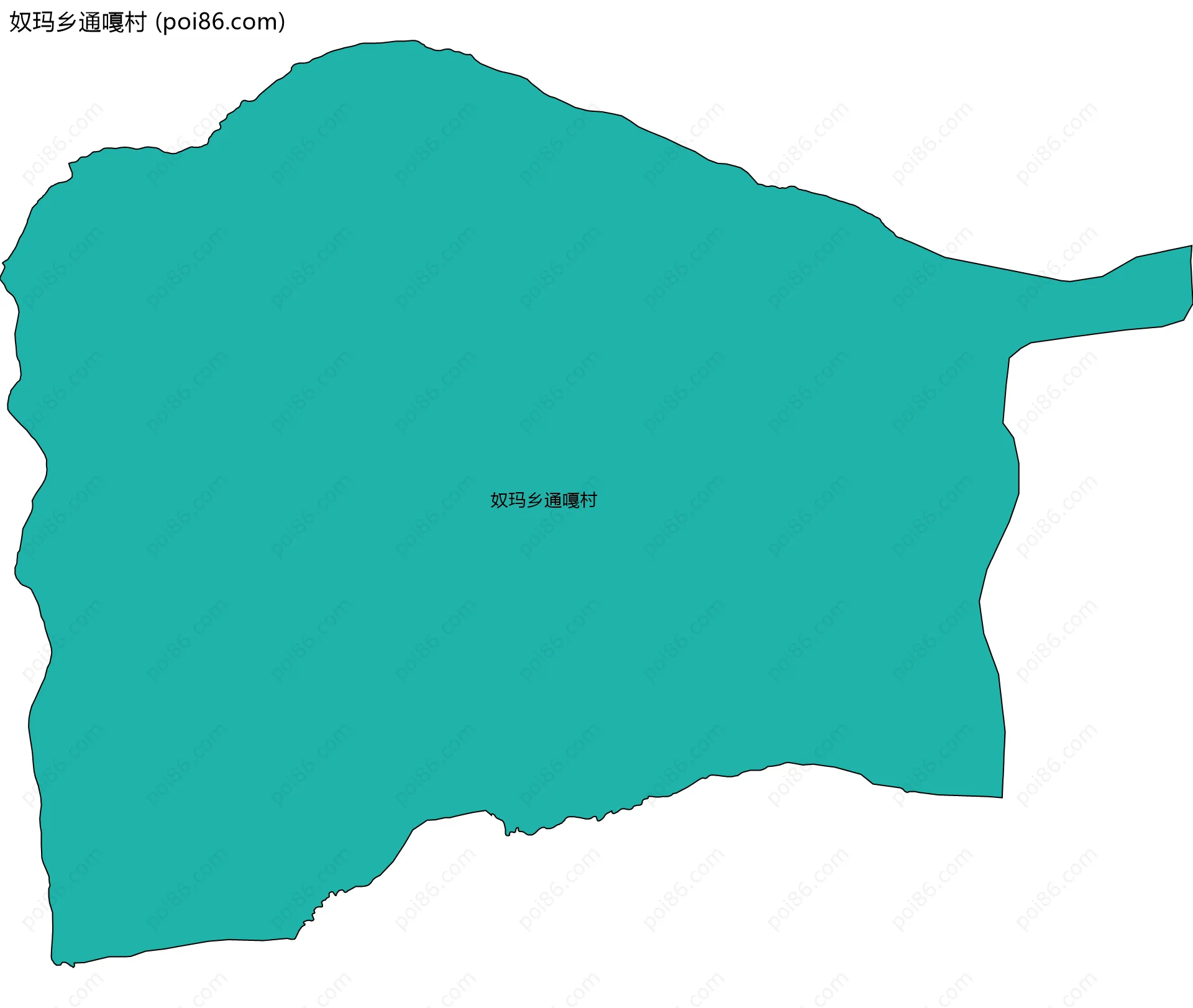 奴玛乡通嘎村边界地图