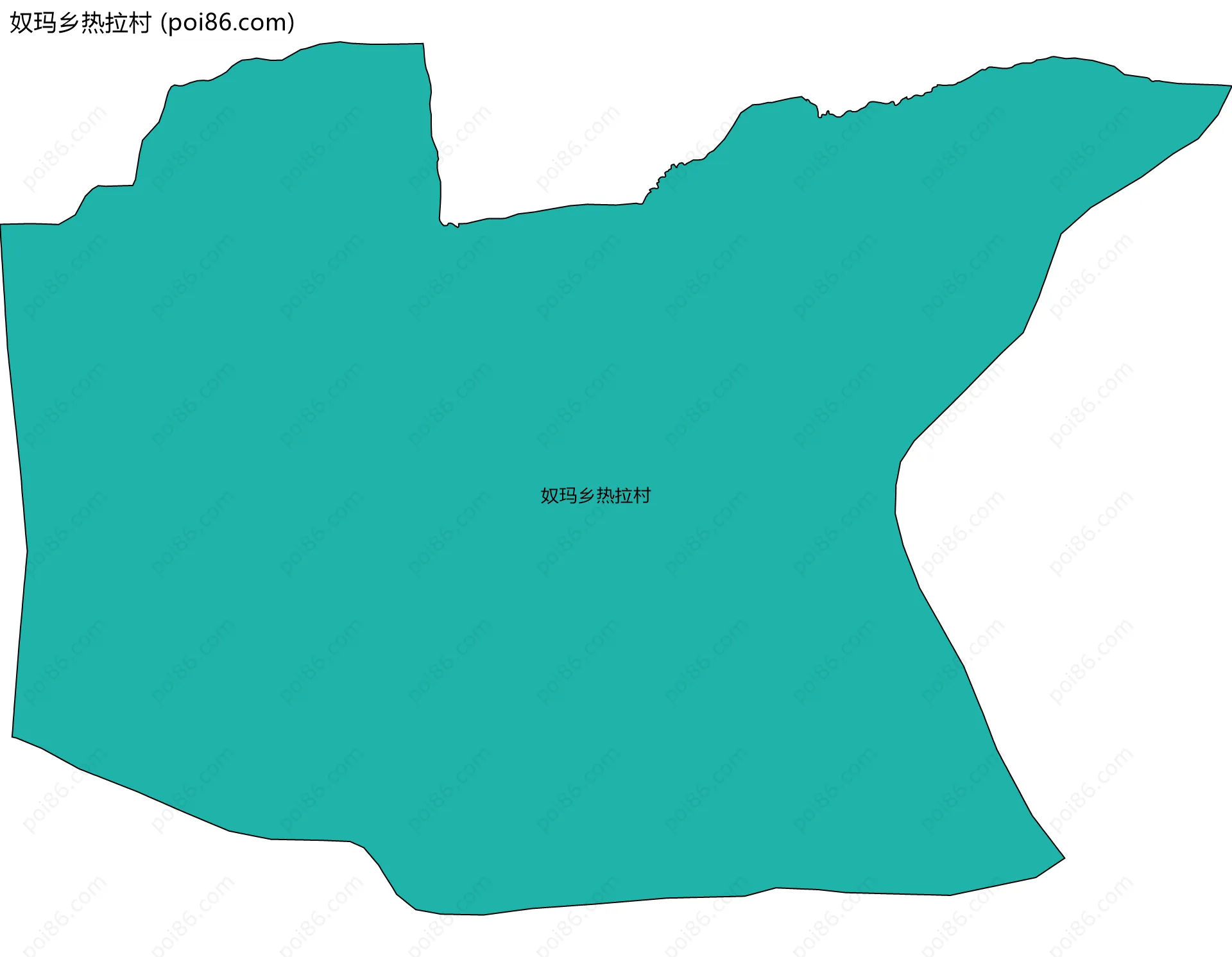 奴玛乡热拉村边界地图