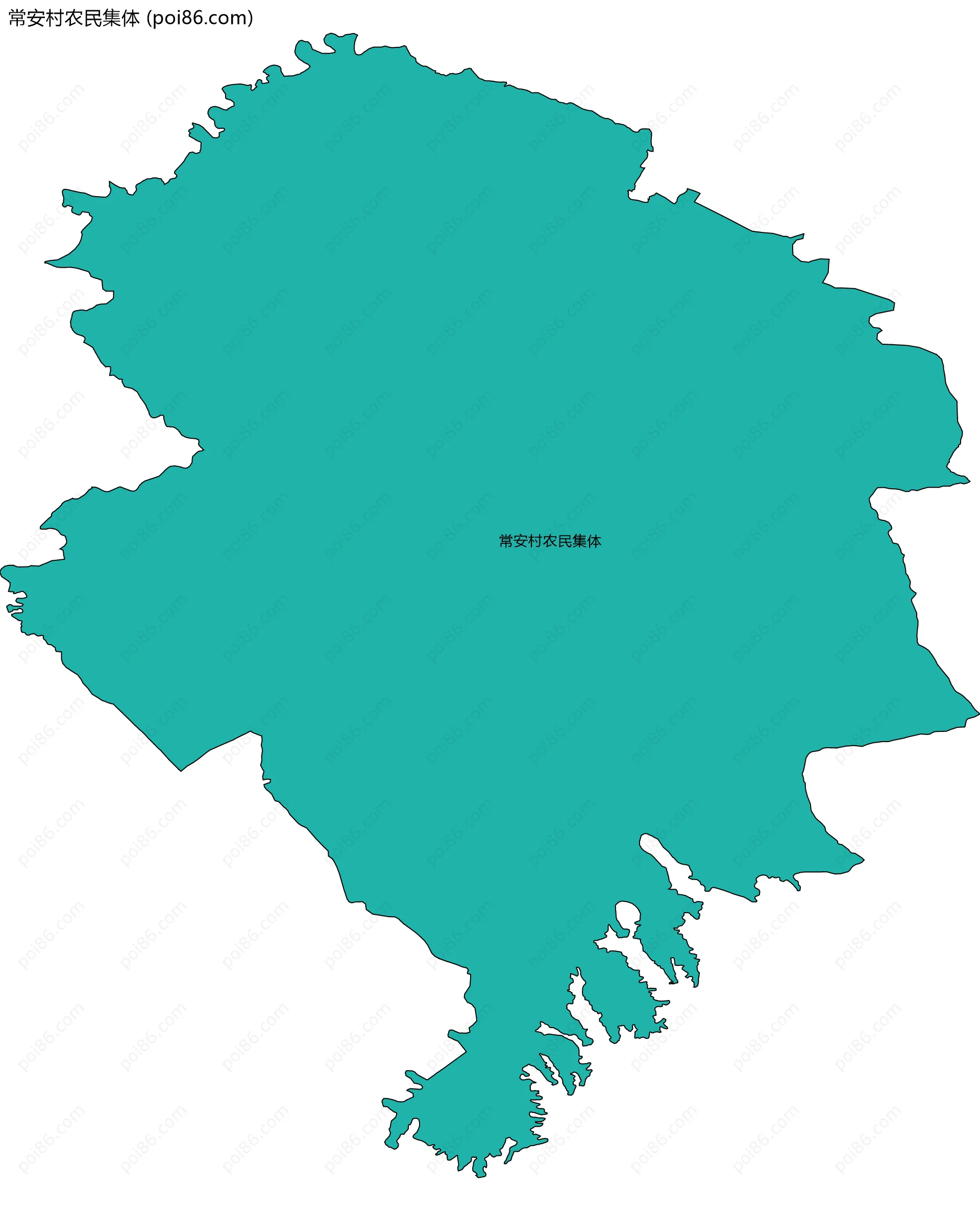 常安村农民集体边界地图