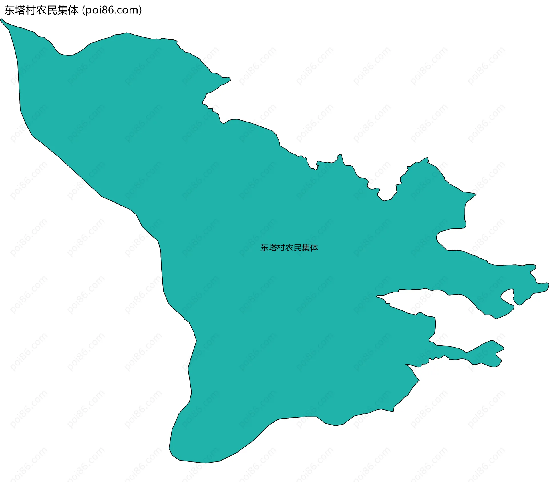 东塔村农民集体边界地图