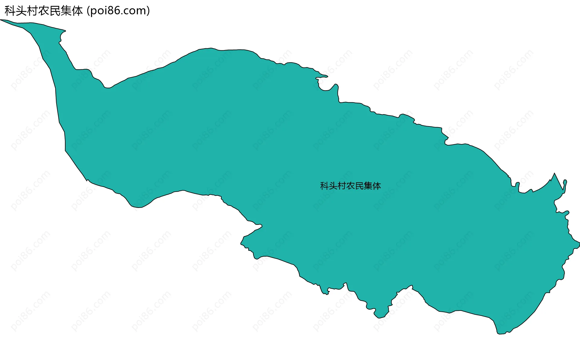科头村农民集体边界地图