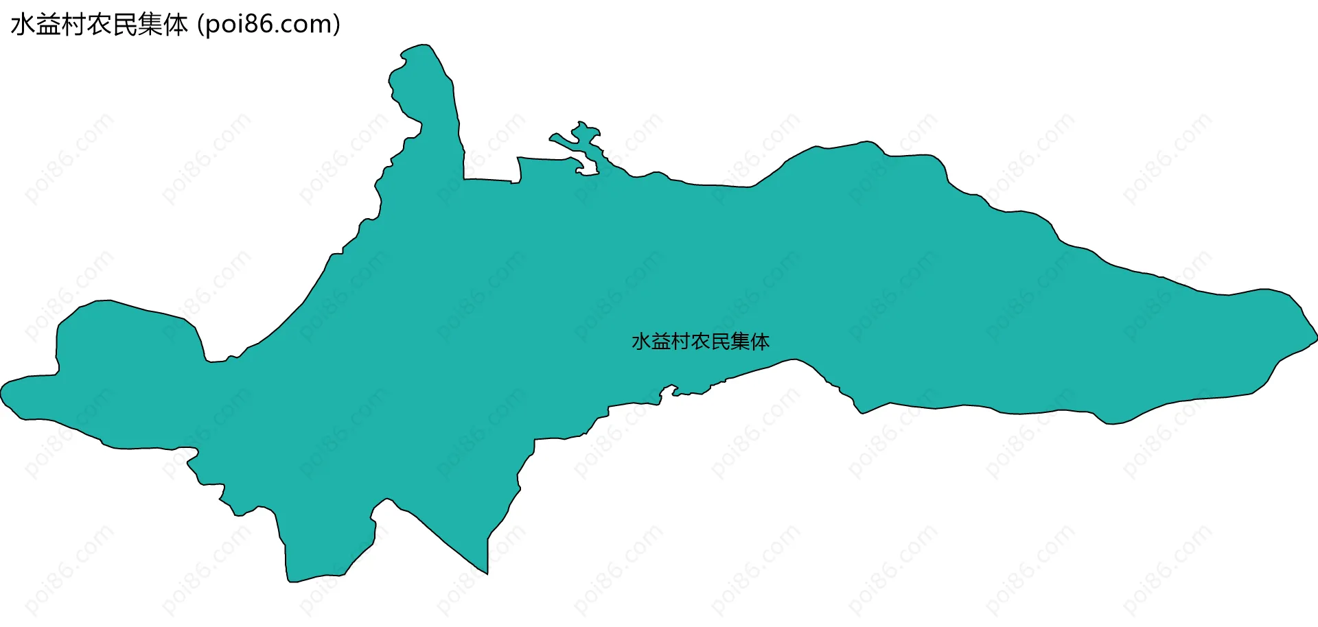 水益村农民集体边界地图