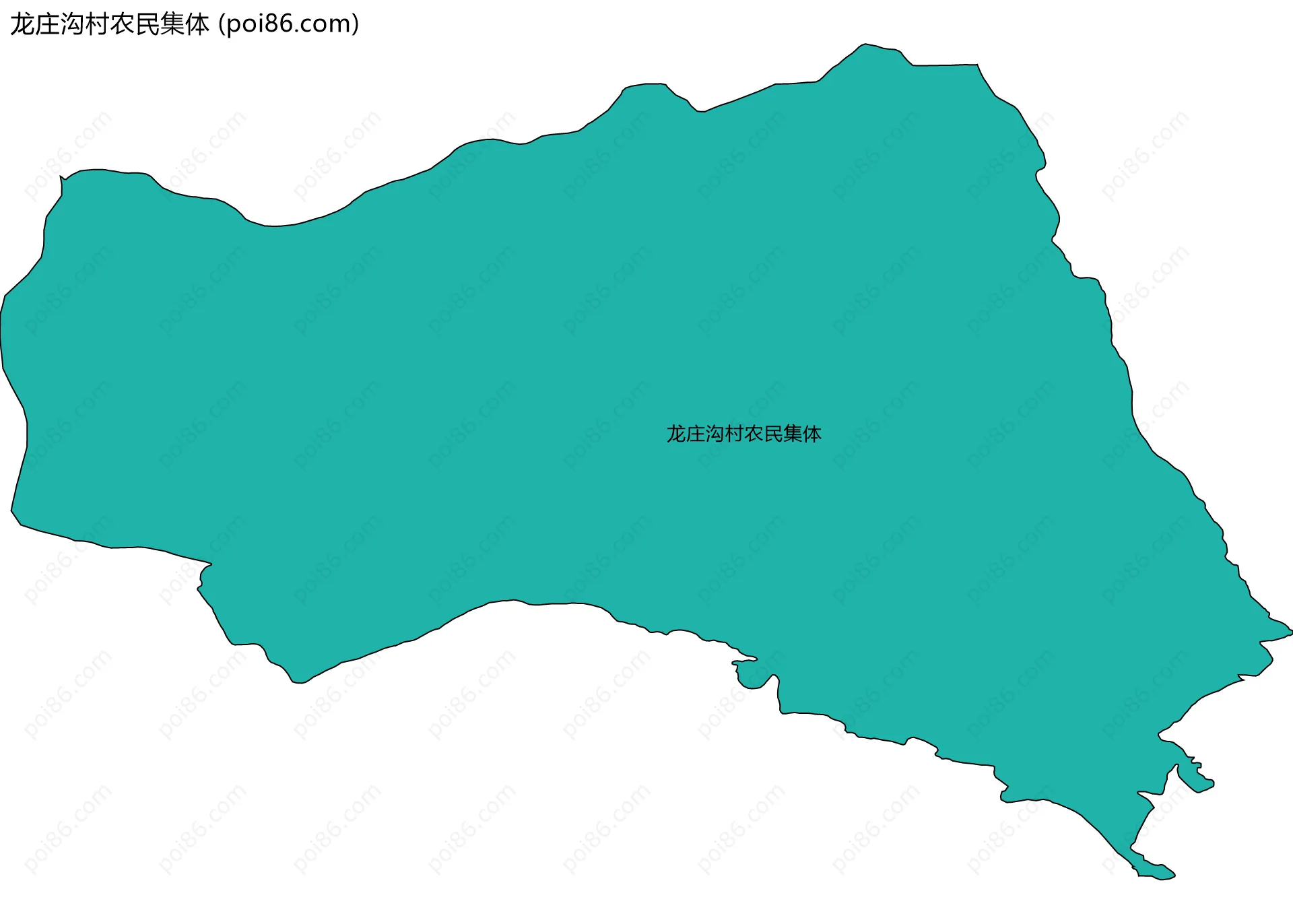龙庄沟村农民集体边界地图
