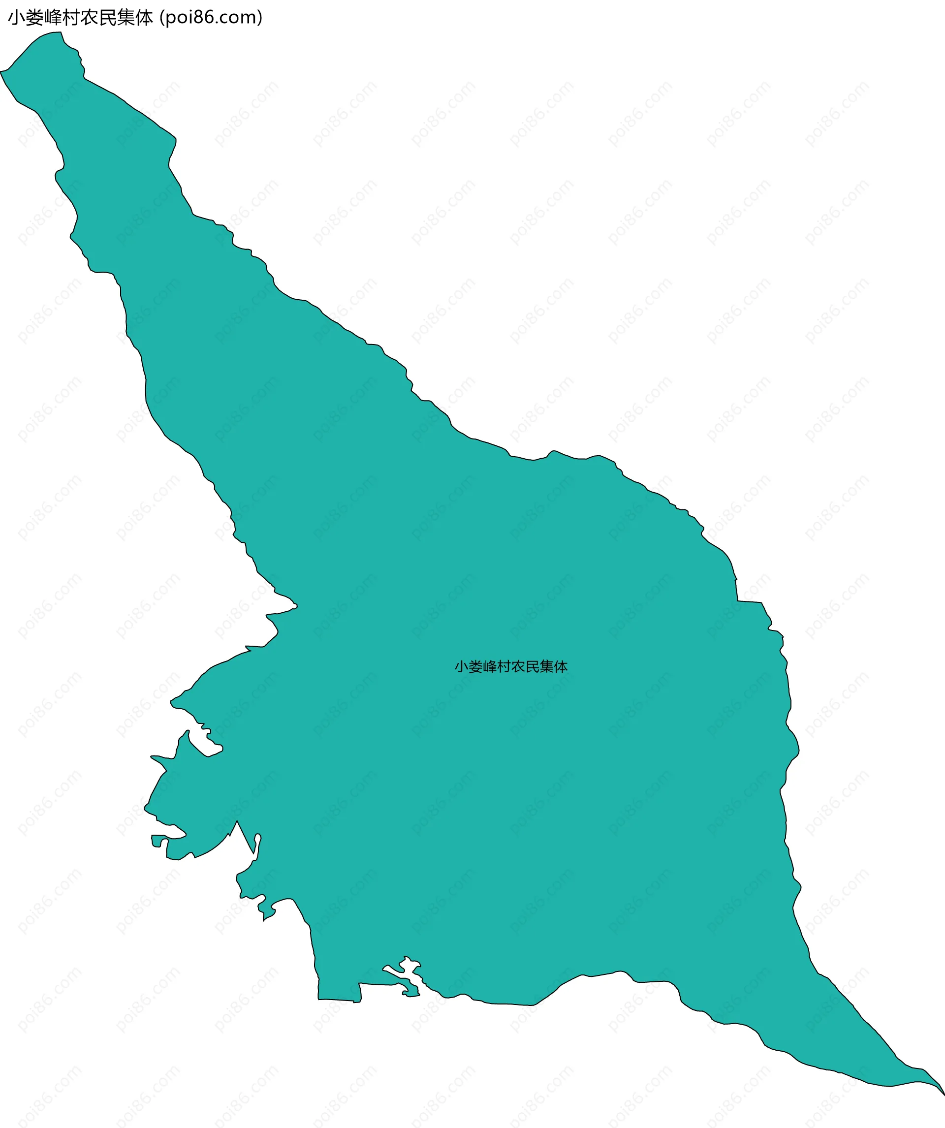 小娄峰村农民集体边界地图