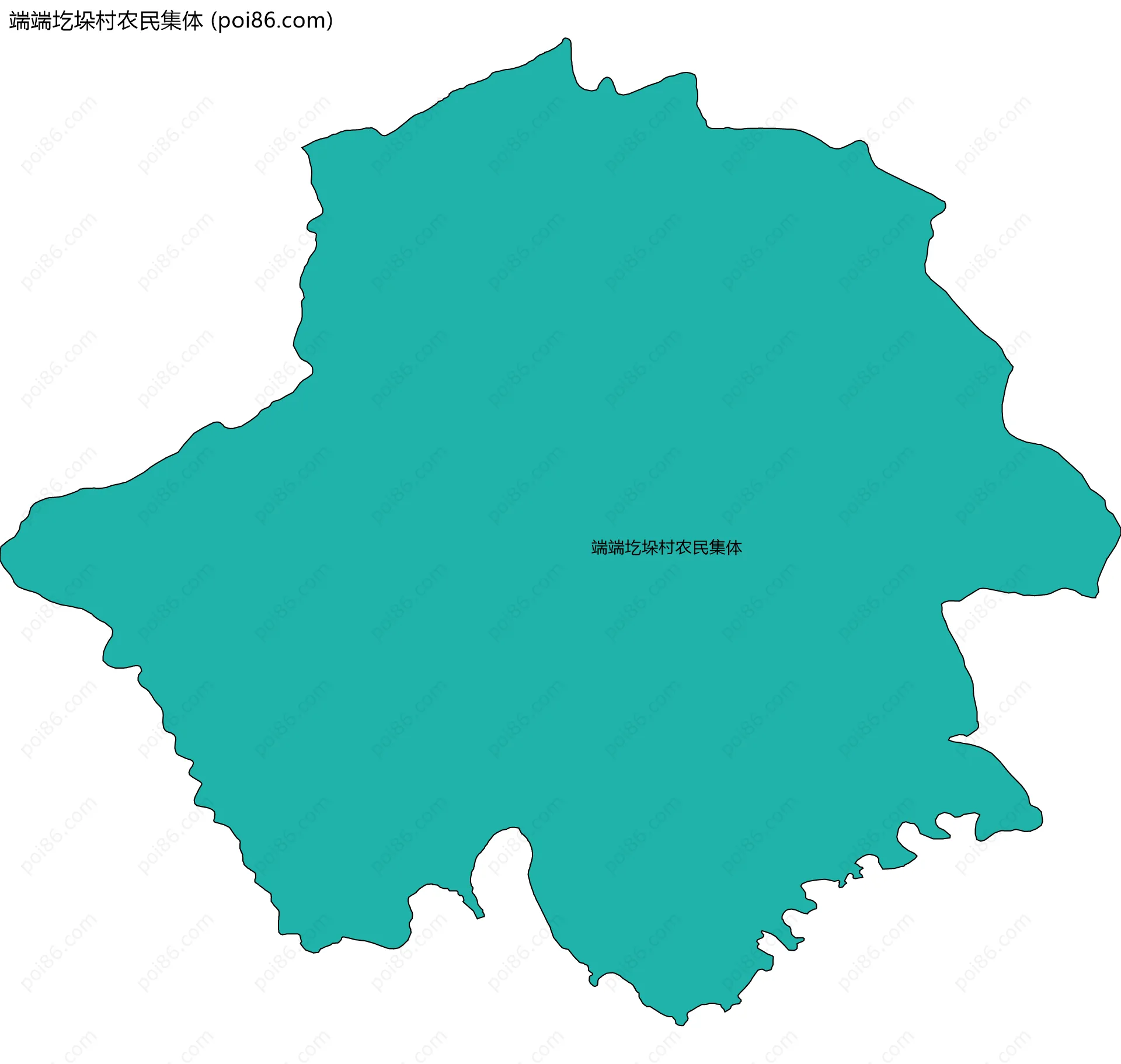 端端圪垛村农民集体边界地图