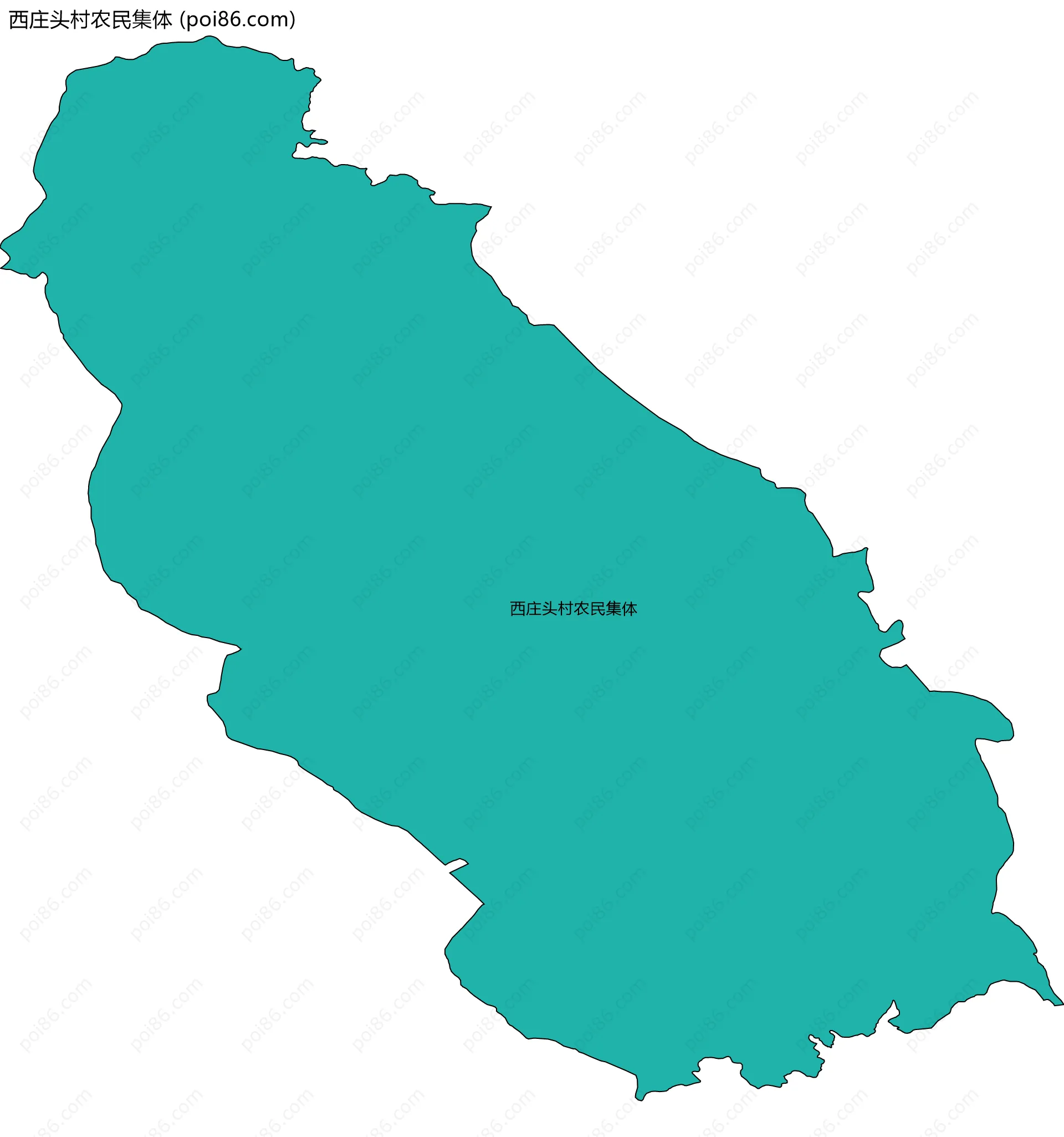 西庄头村农民集体边界地图
