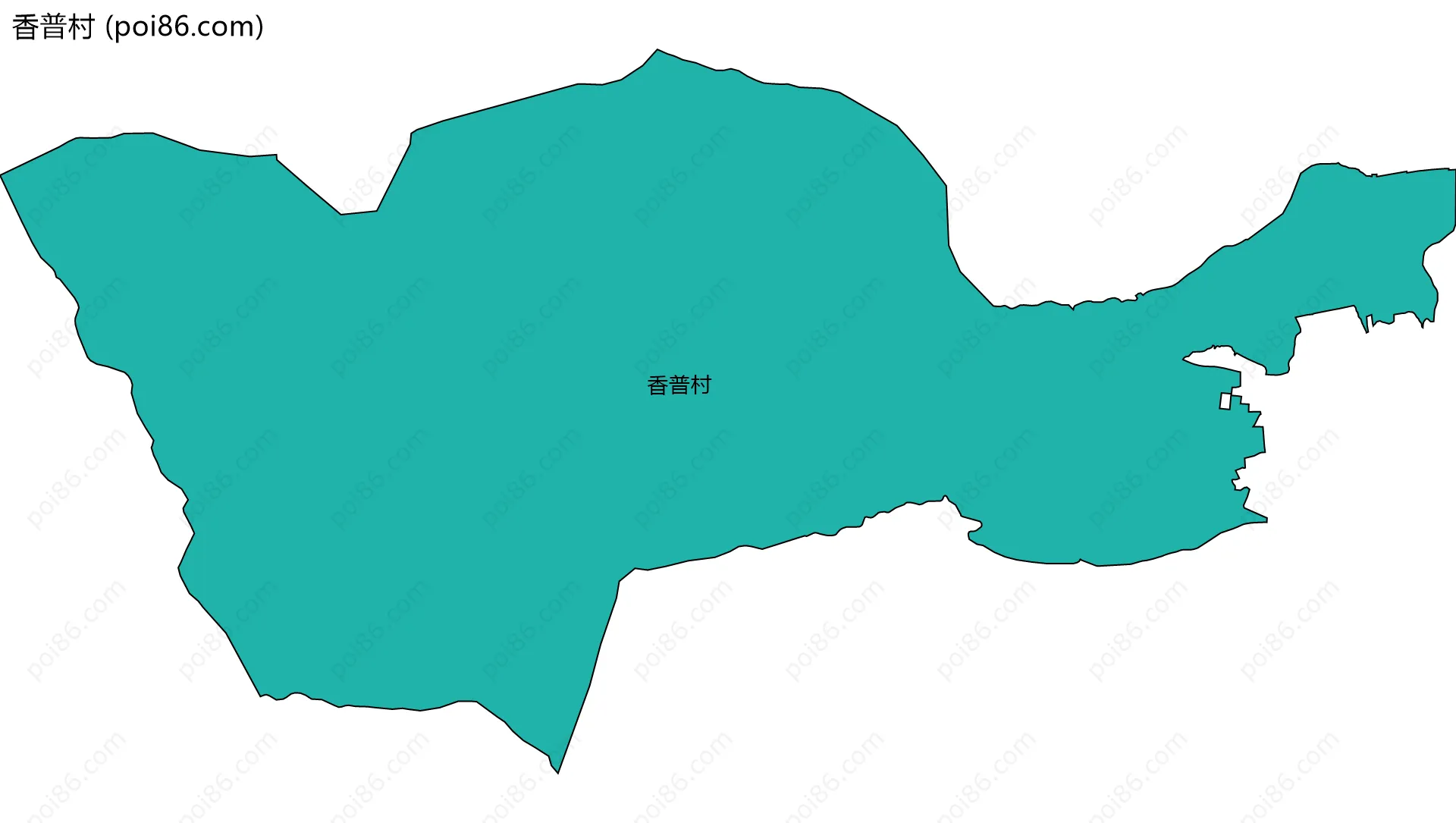 香普村边界地图