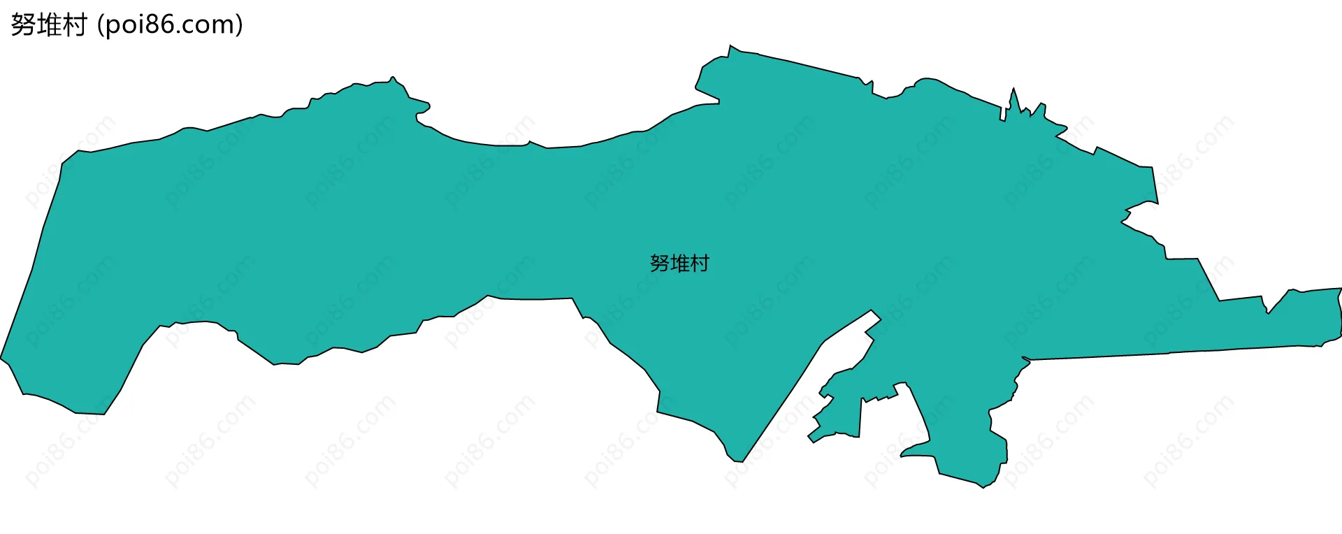 努堆村边界地图