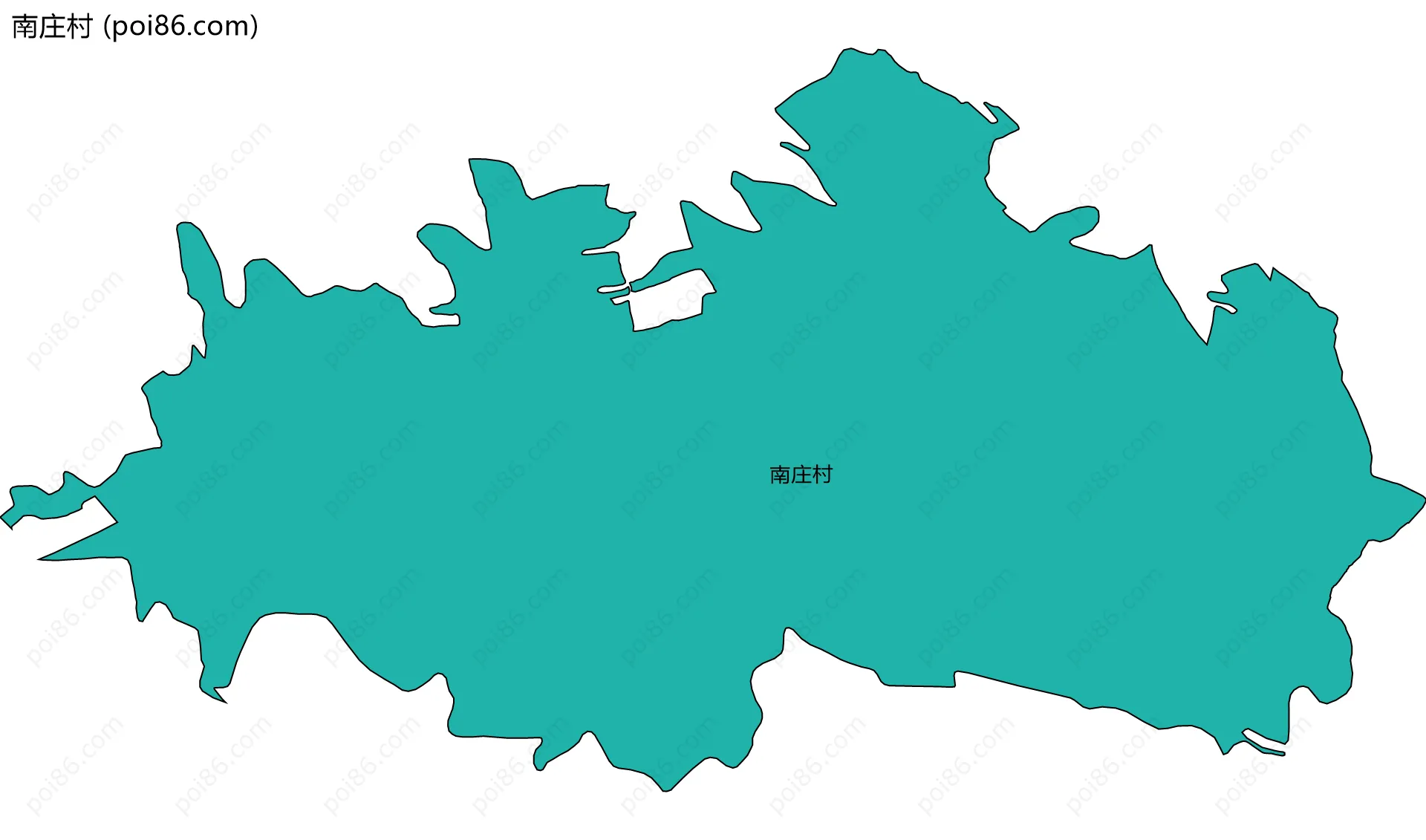 南庄村边界地图