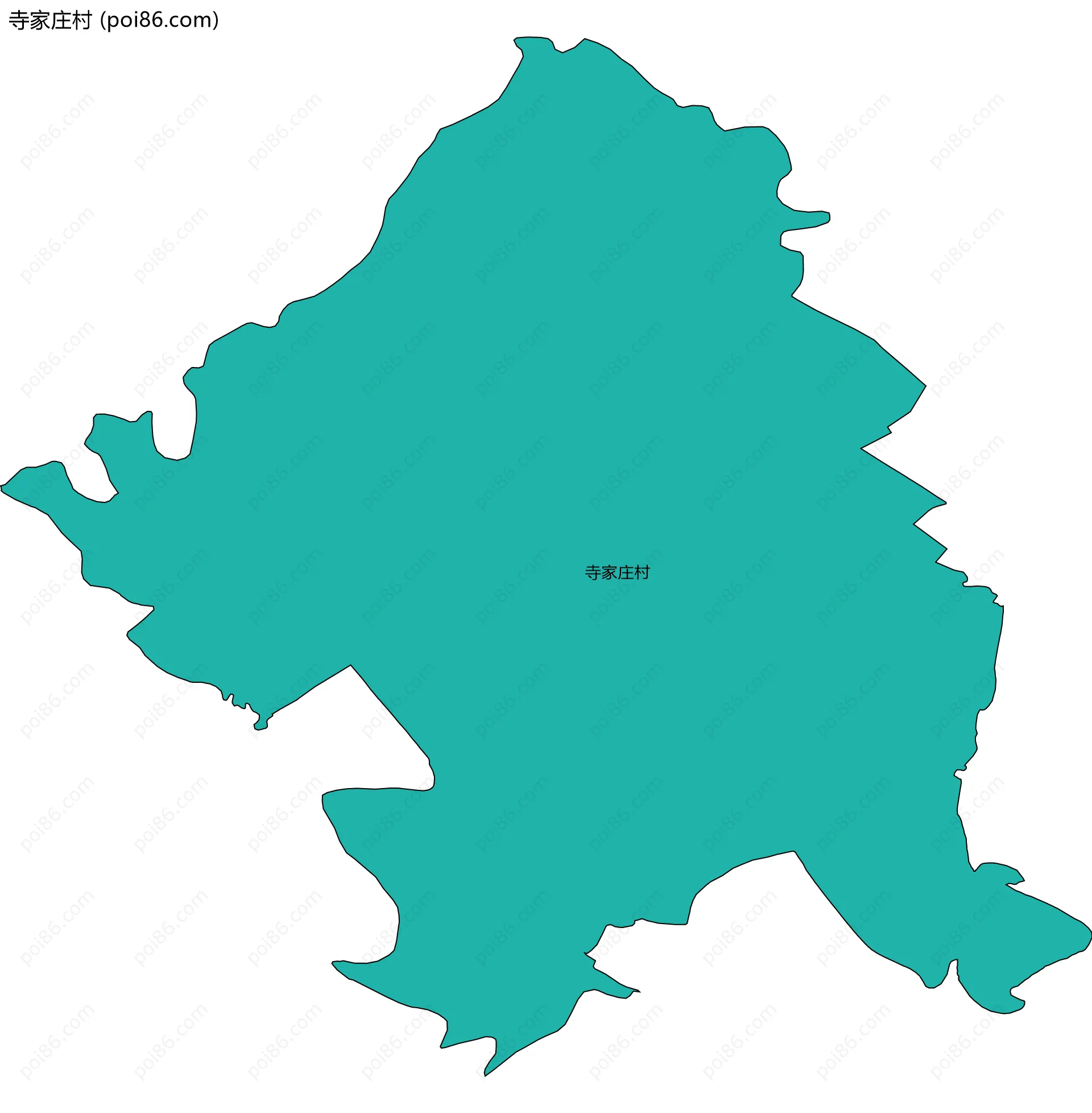 寺家庄村边界地图