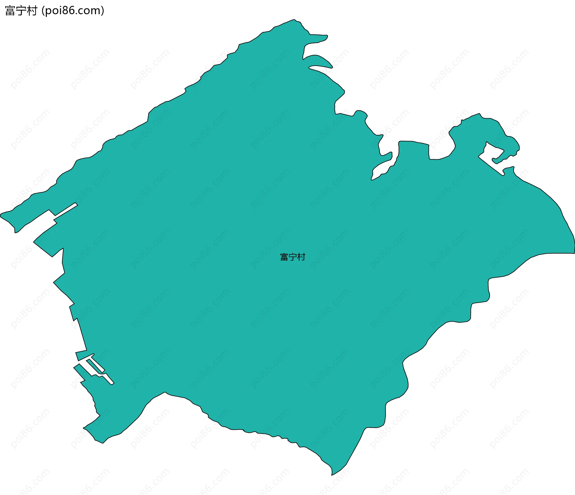 富宁村边界地图