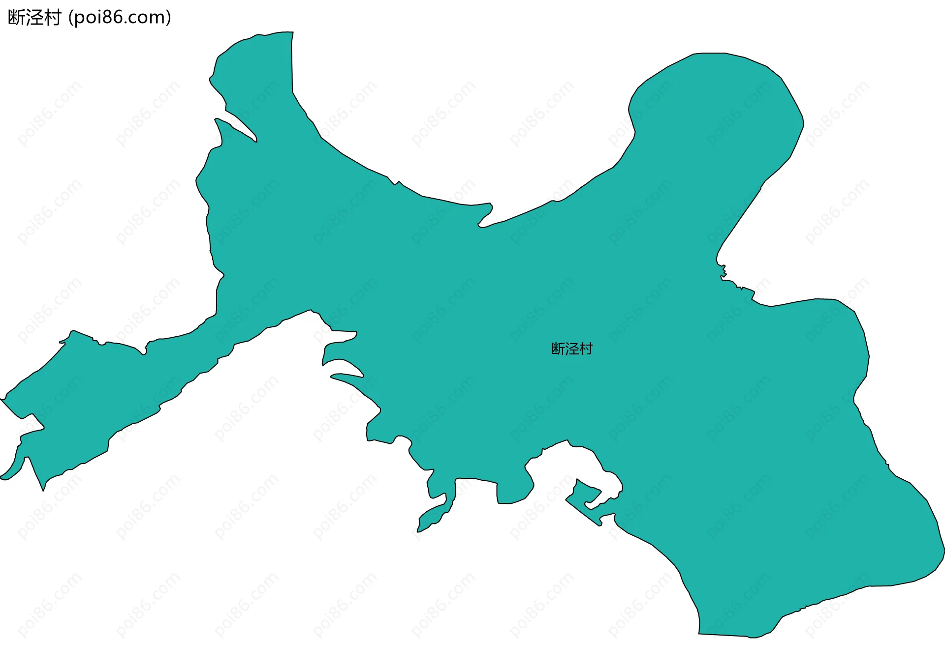 断泾村边界地图