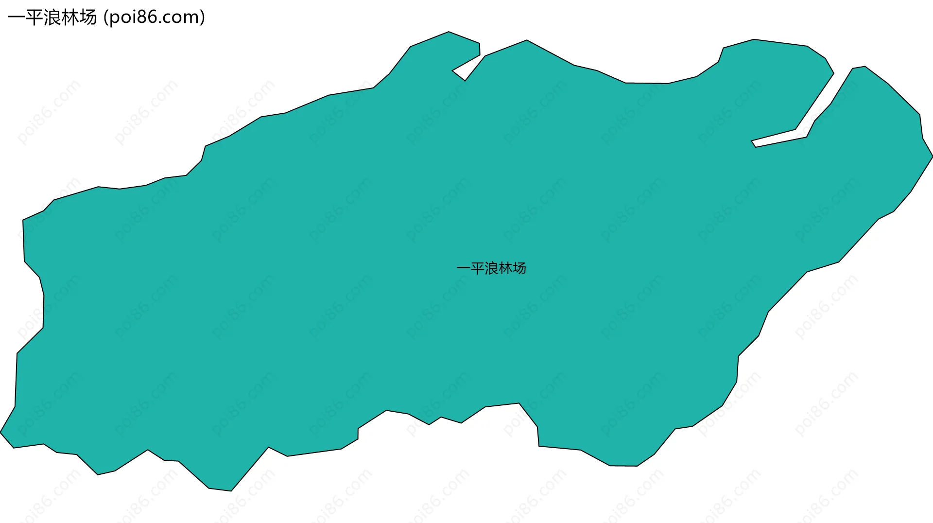 一平浪林场边界地图