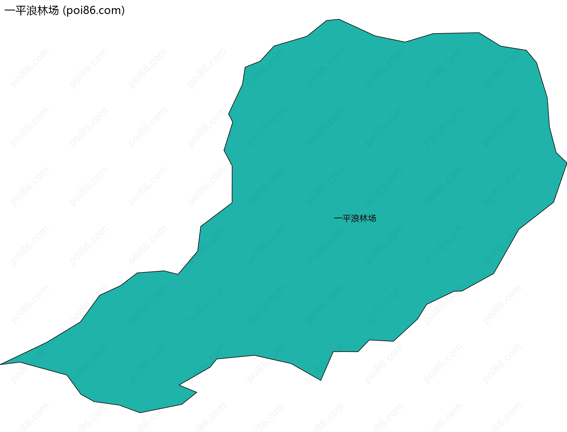 一平浪林场边界地图