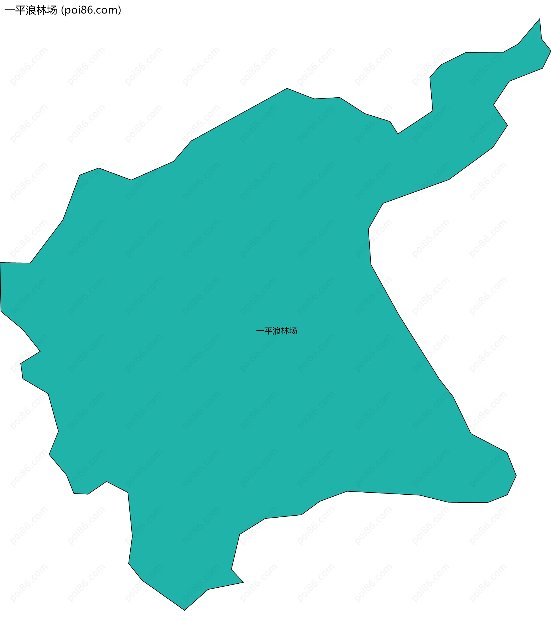 一平浪林场边界地图