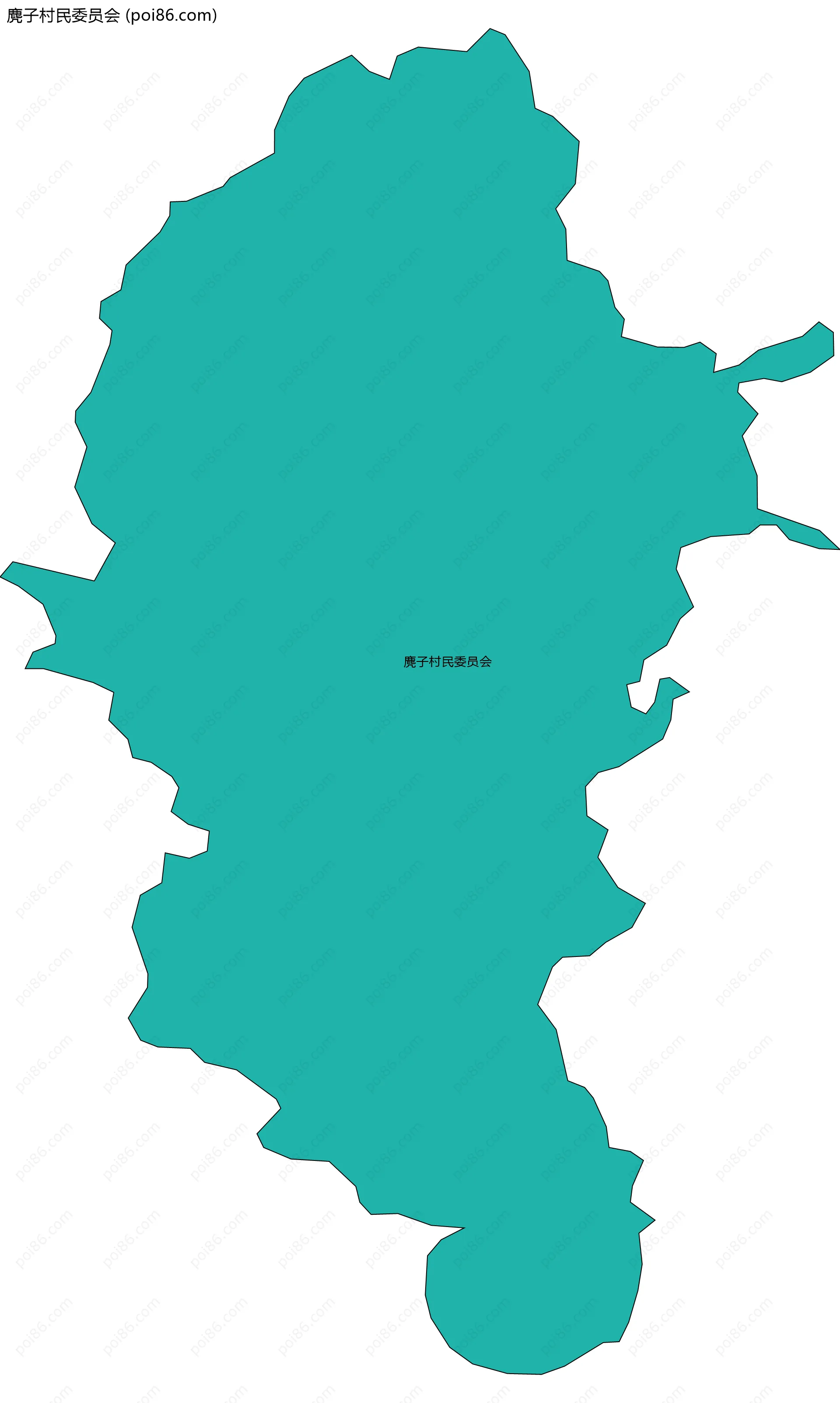 麂子村民委员会边界地图