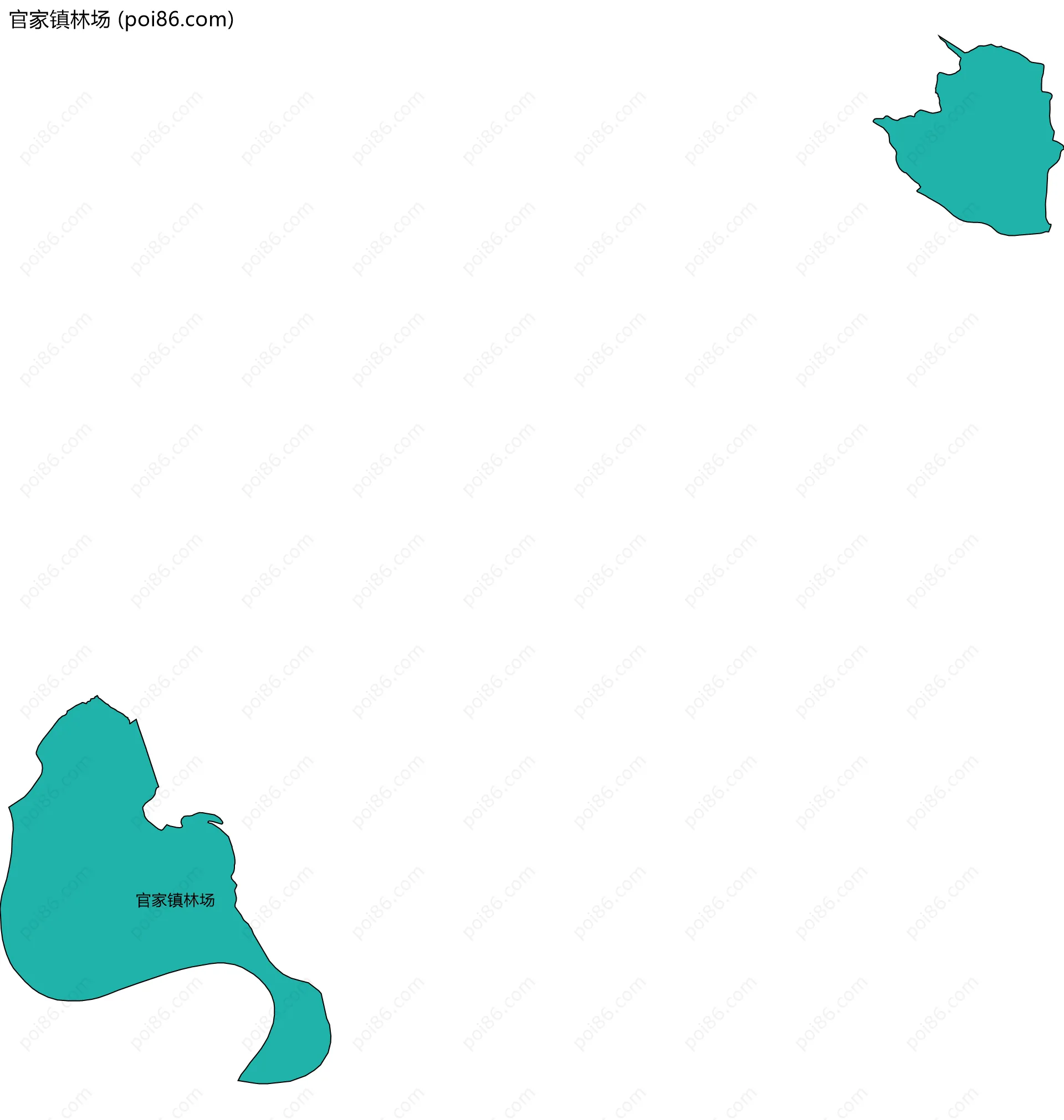 官家镇林场边界地图
