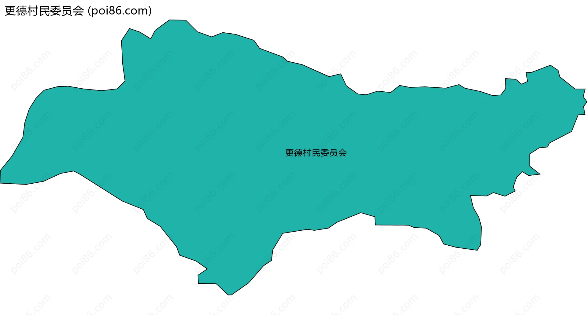 更德村民委员会边界地图