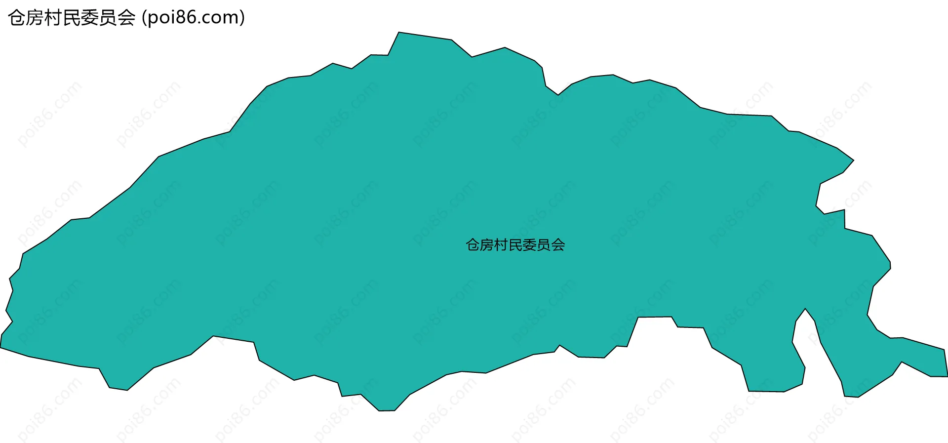 仓房村民委员会边界地图