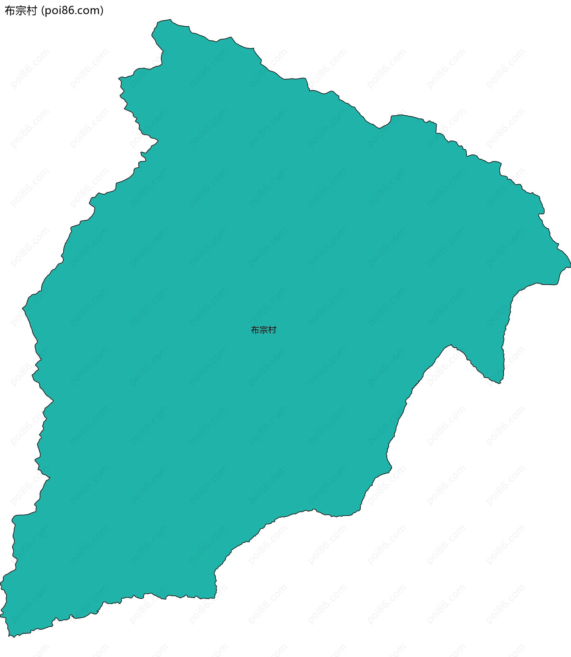 布宗村边界地图