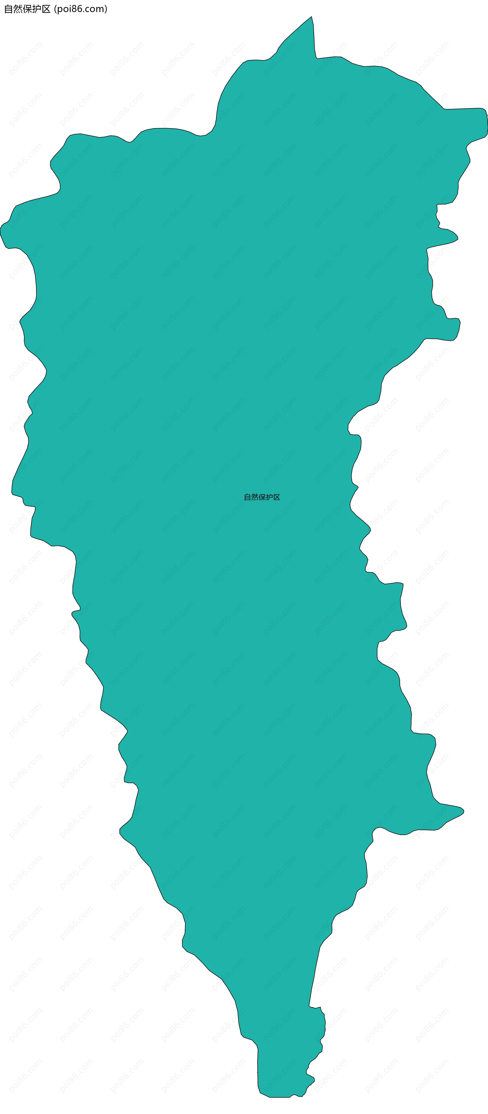 自然保护区边界地图