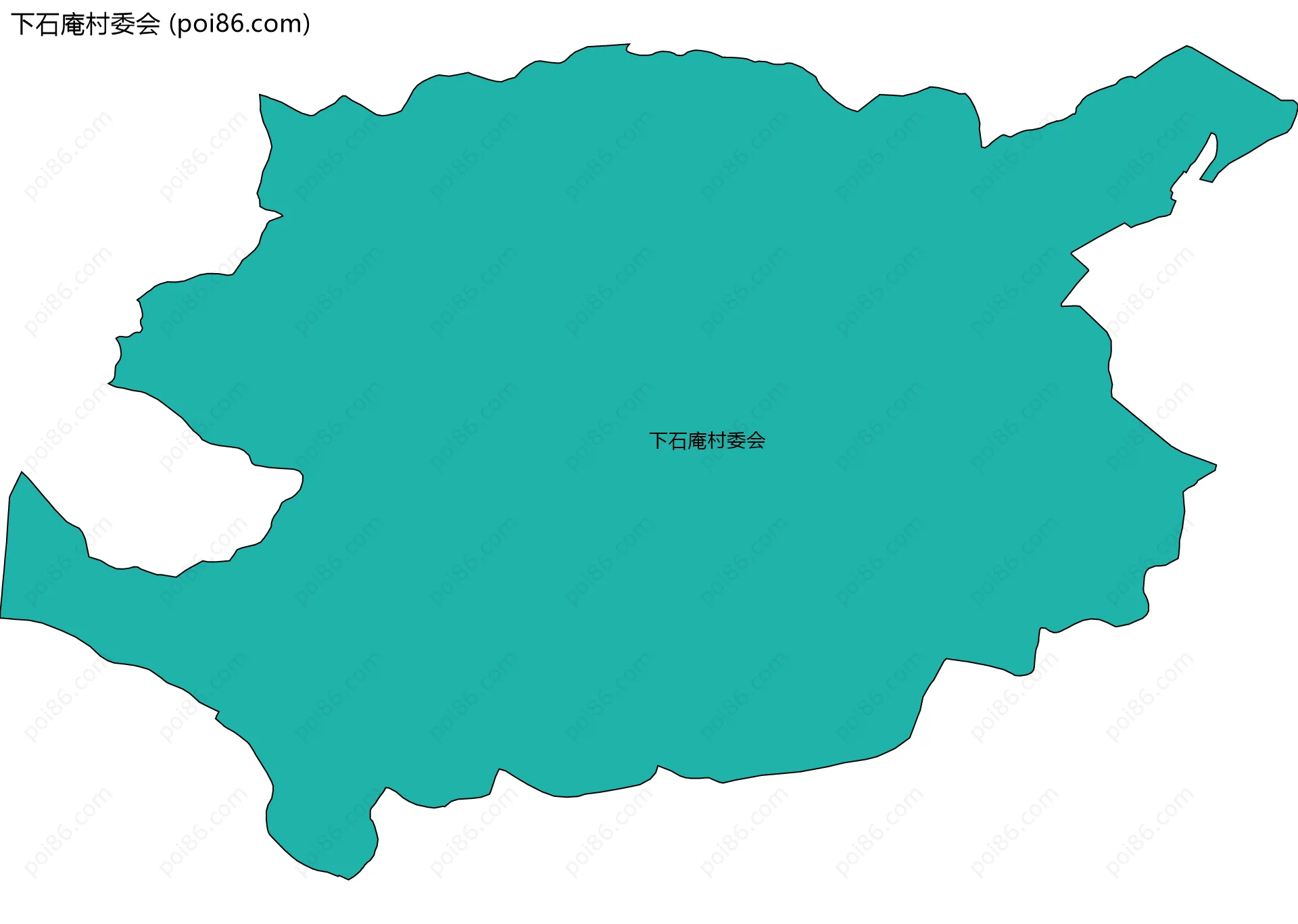 下石庵村委会边界地图
