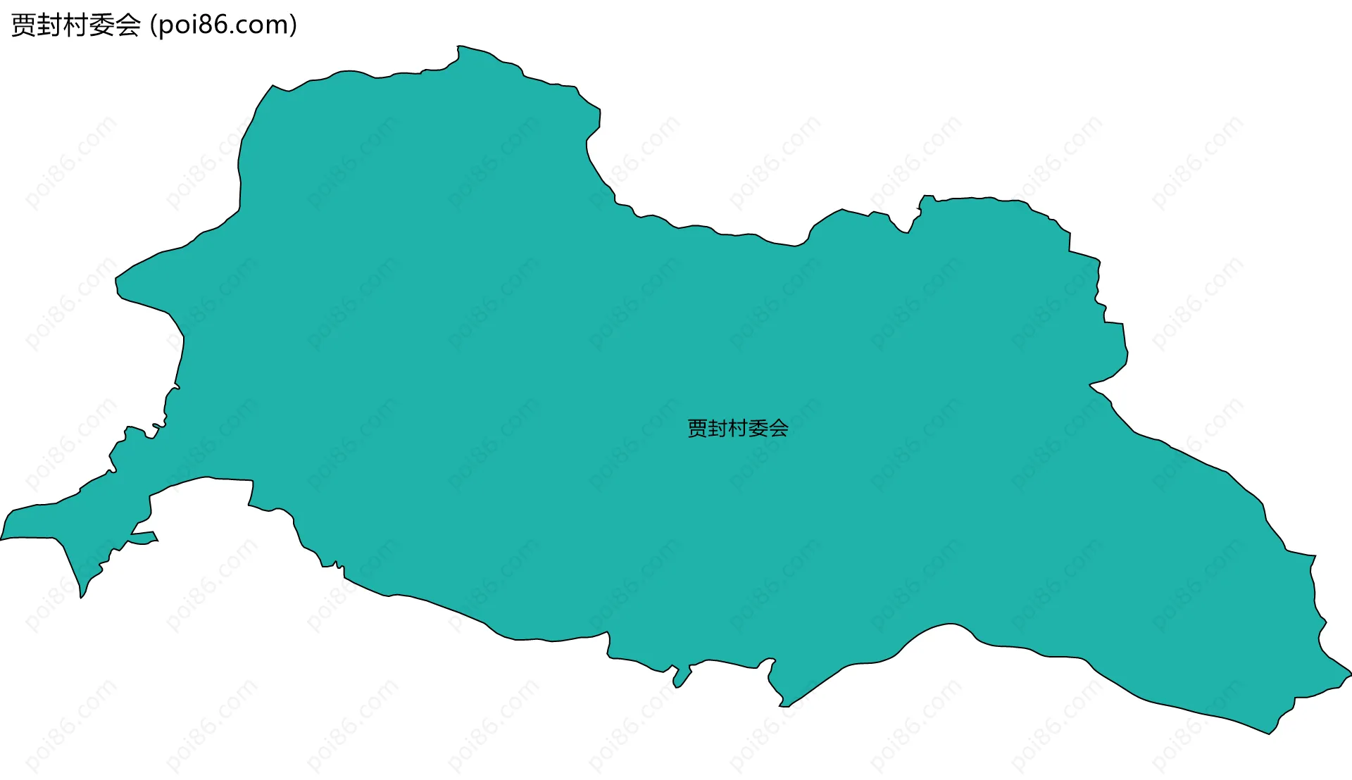 贾封村委会边界地图