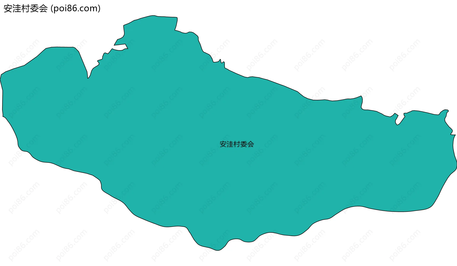安洼村委会边界地图