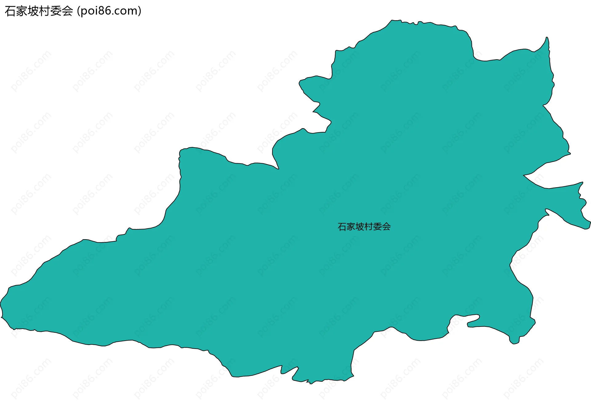 石家坡村委会边界地图