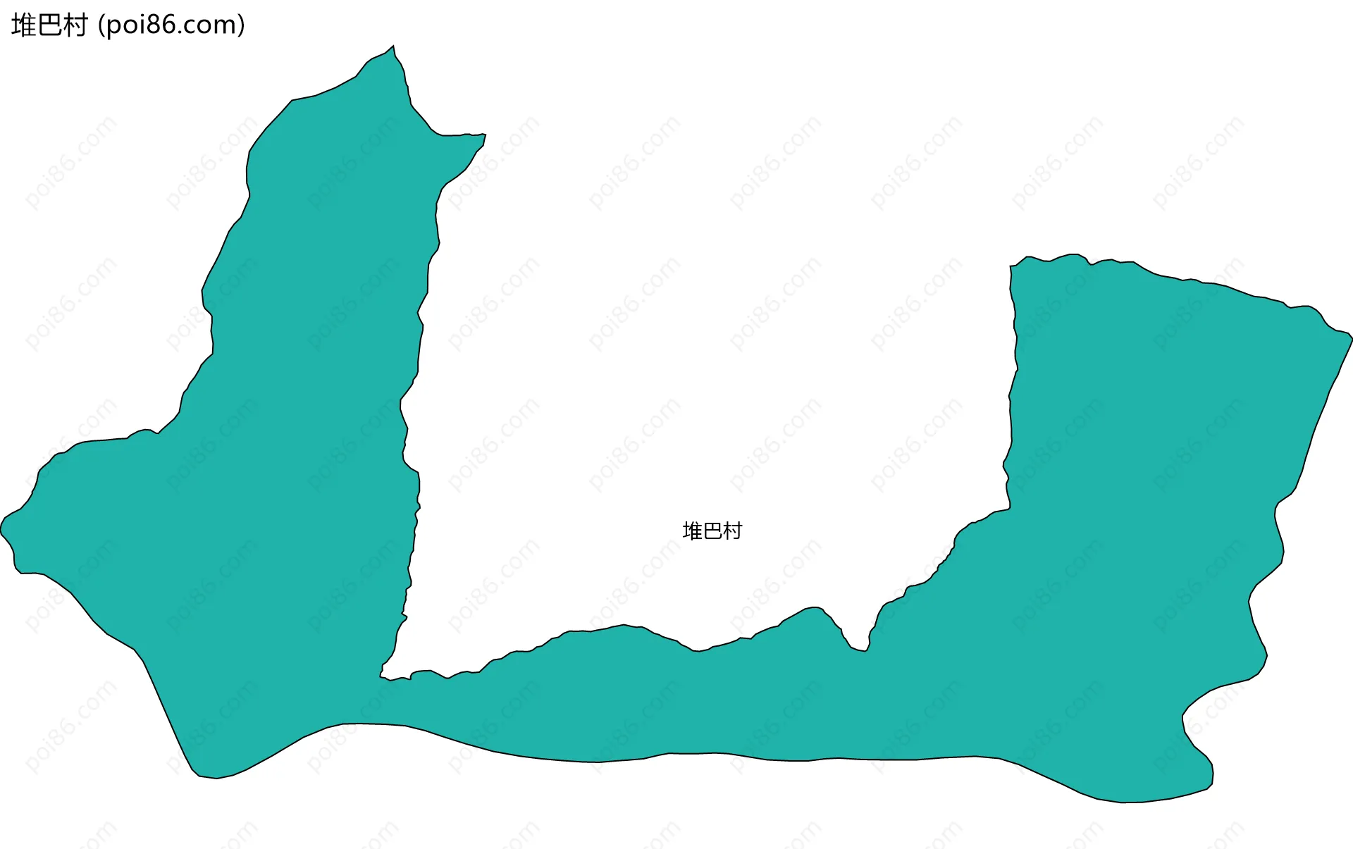 堆巴村边界地图