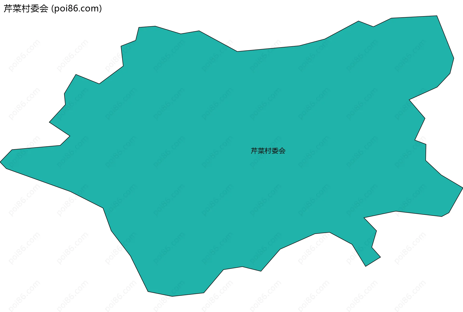 芹菜村委会边界地图