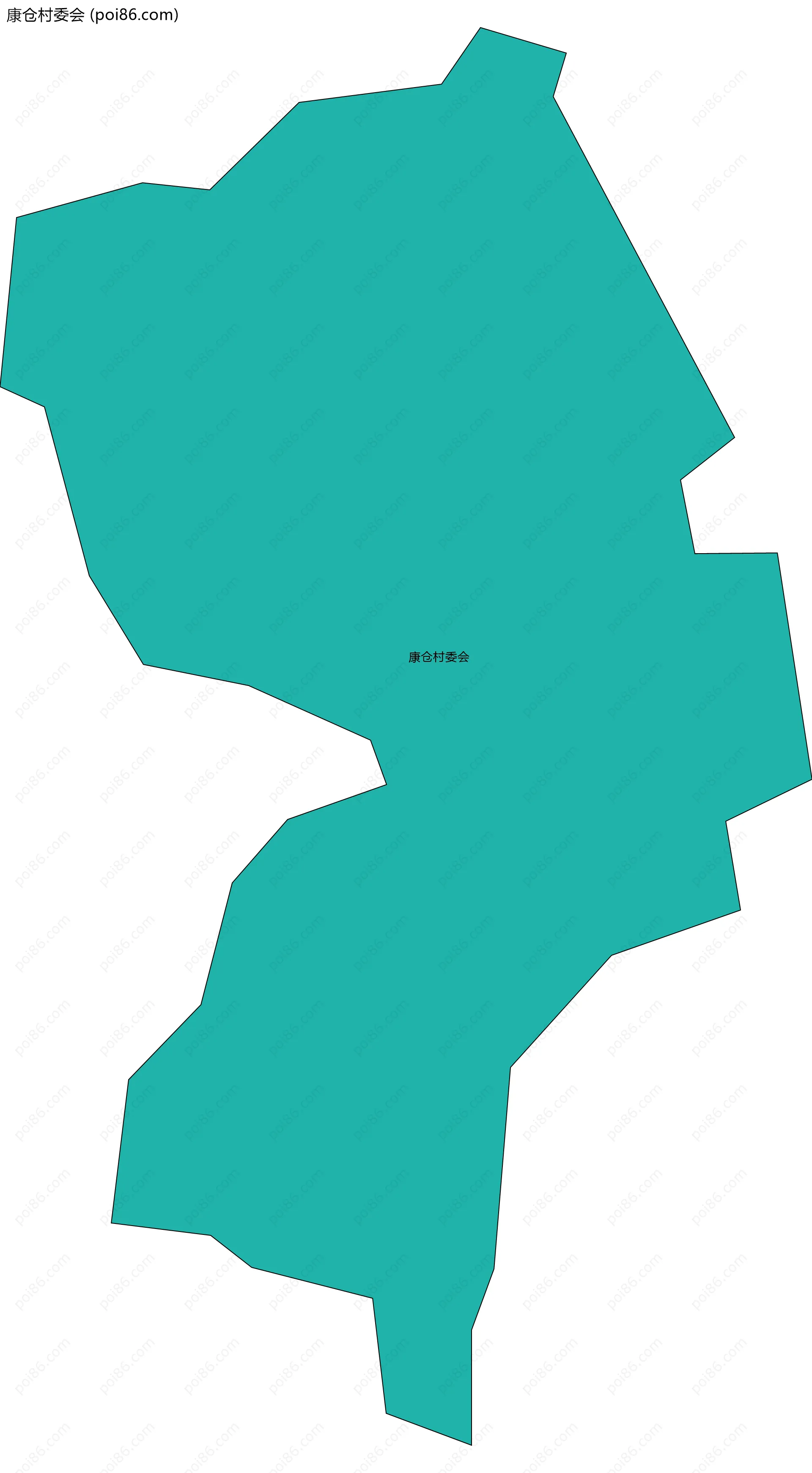 康仓村委会边界地图